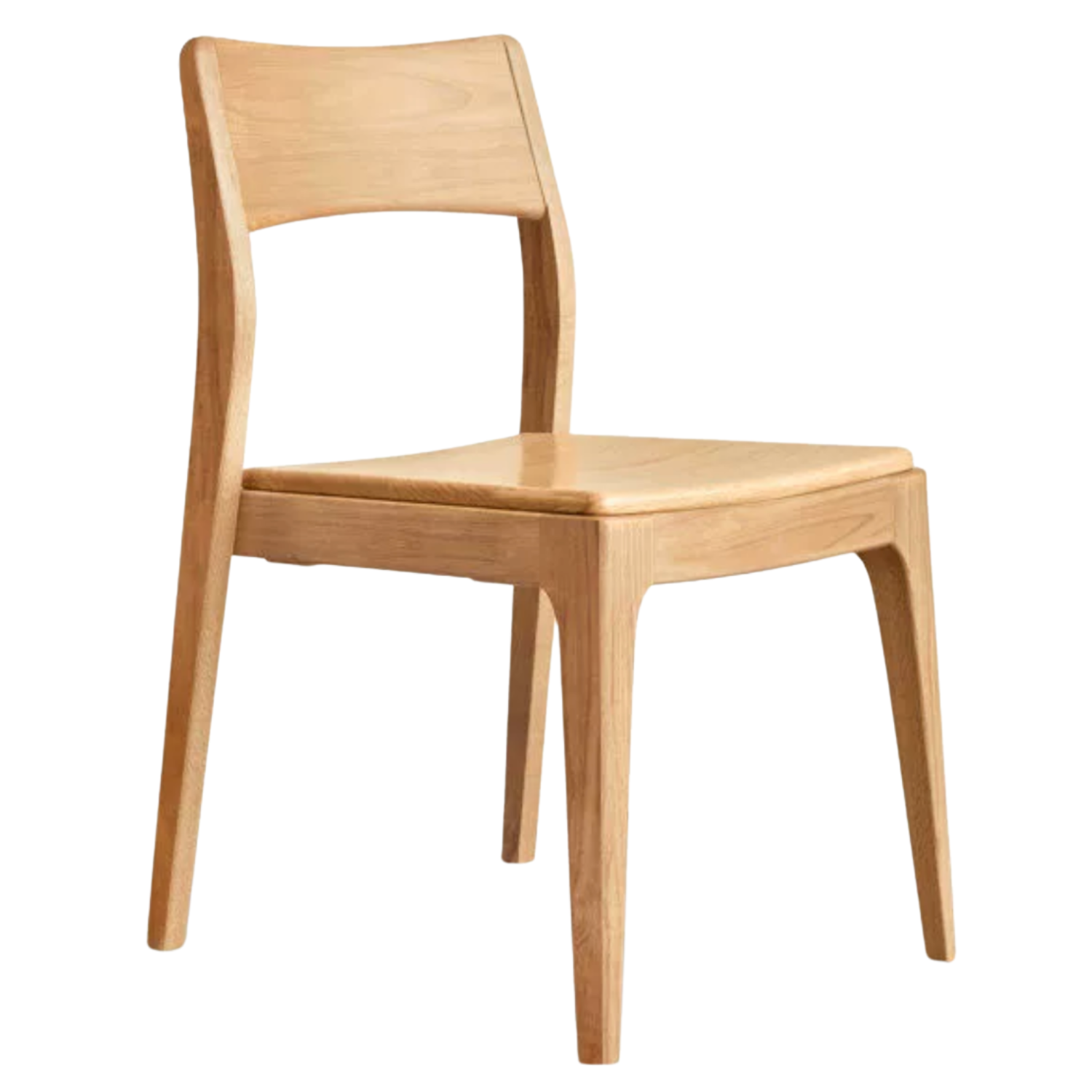 Set 4 pcs Black Walnut, White Ash, Ash, Oak, Solid Rubberwood Stacking Dining Chairs