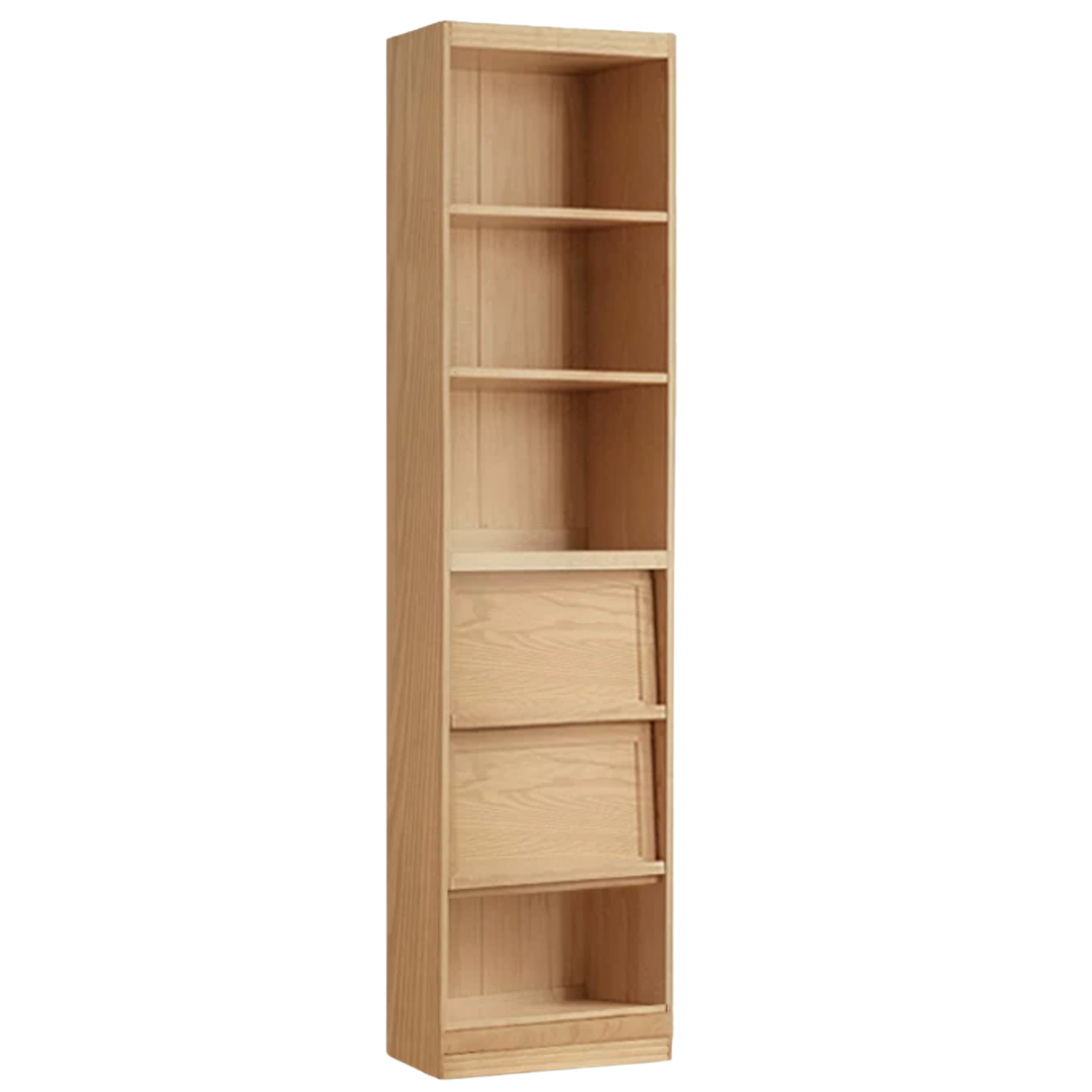 Ash, Oak, Cherry Solid Wood Bookshelf Integrated Wall-Mounted