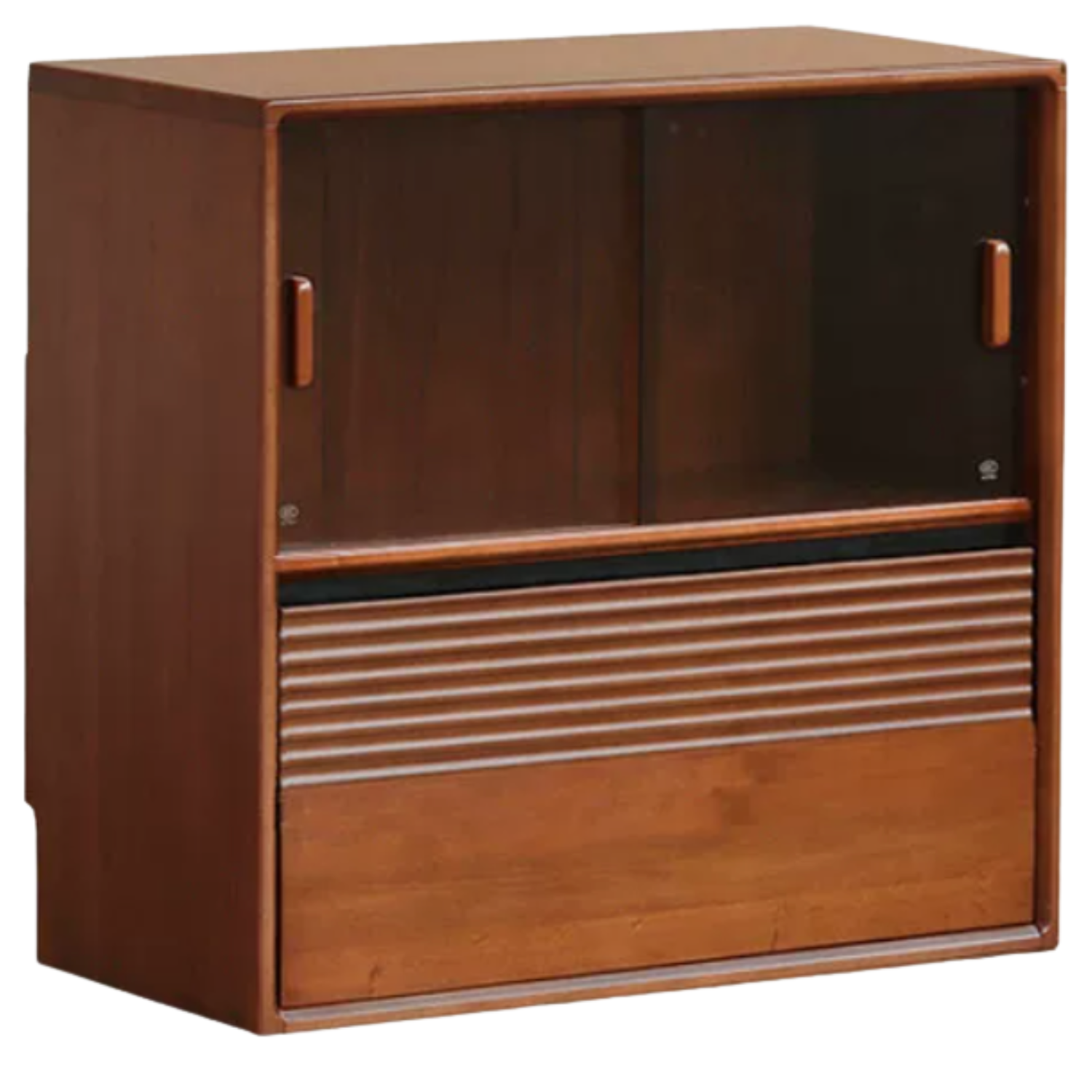 Poplar Solid Wood Antique Style Partition Bookcase