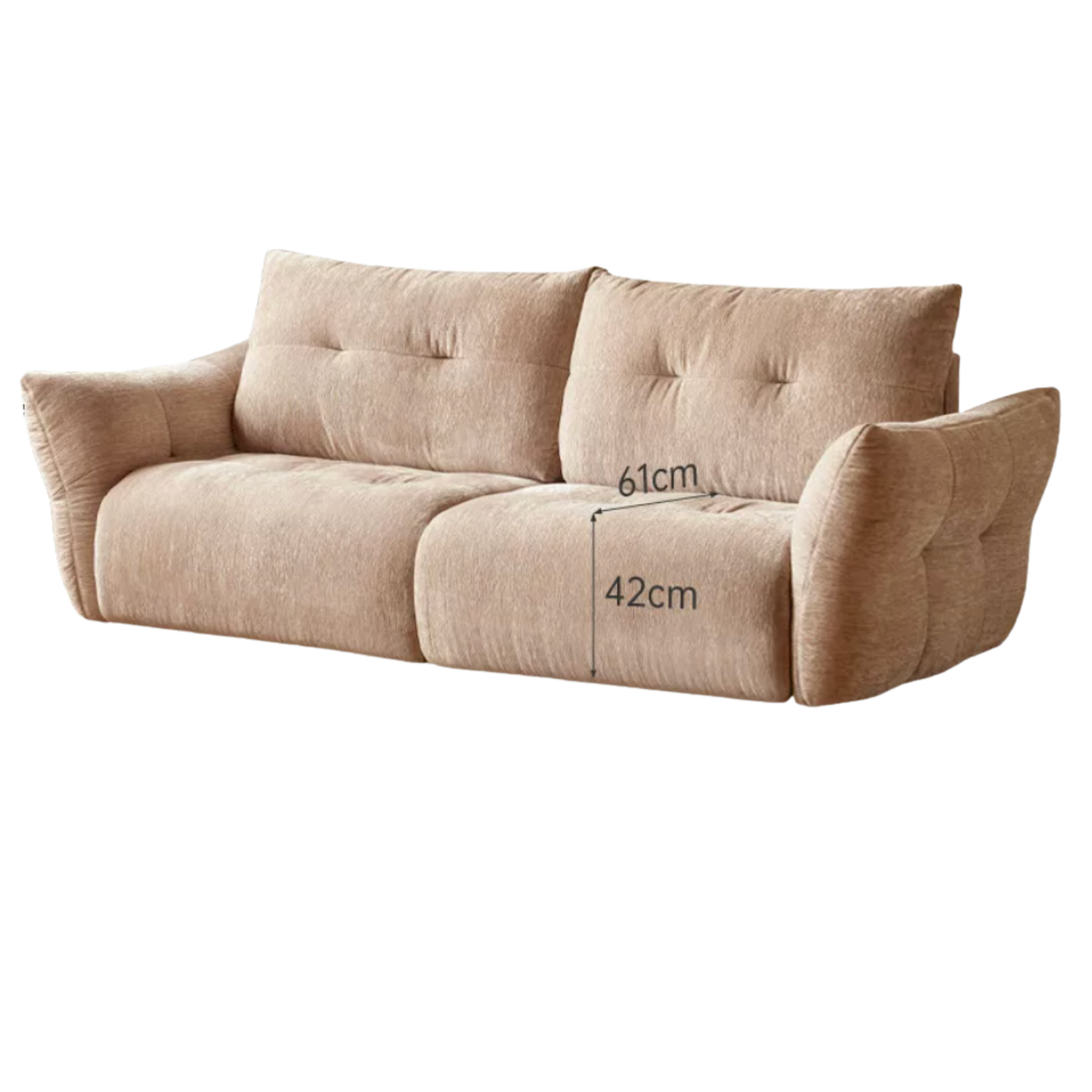 Modern Fabric Fully Removable Washable Pet-Friendly Floor Sofa