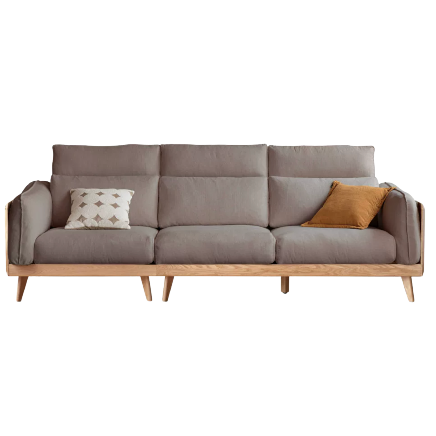 Oak, Ash Solid Wood High-Back Adjustable leather, fabric Sofa