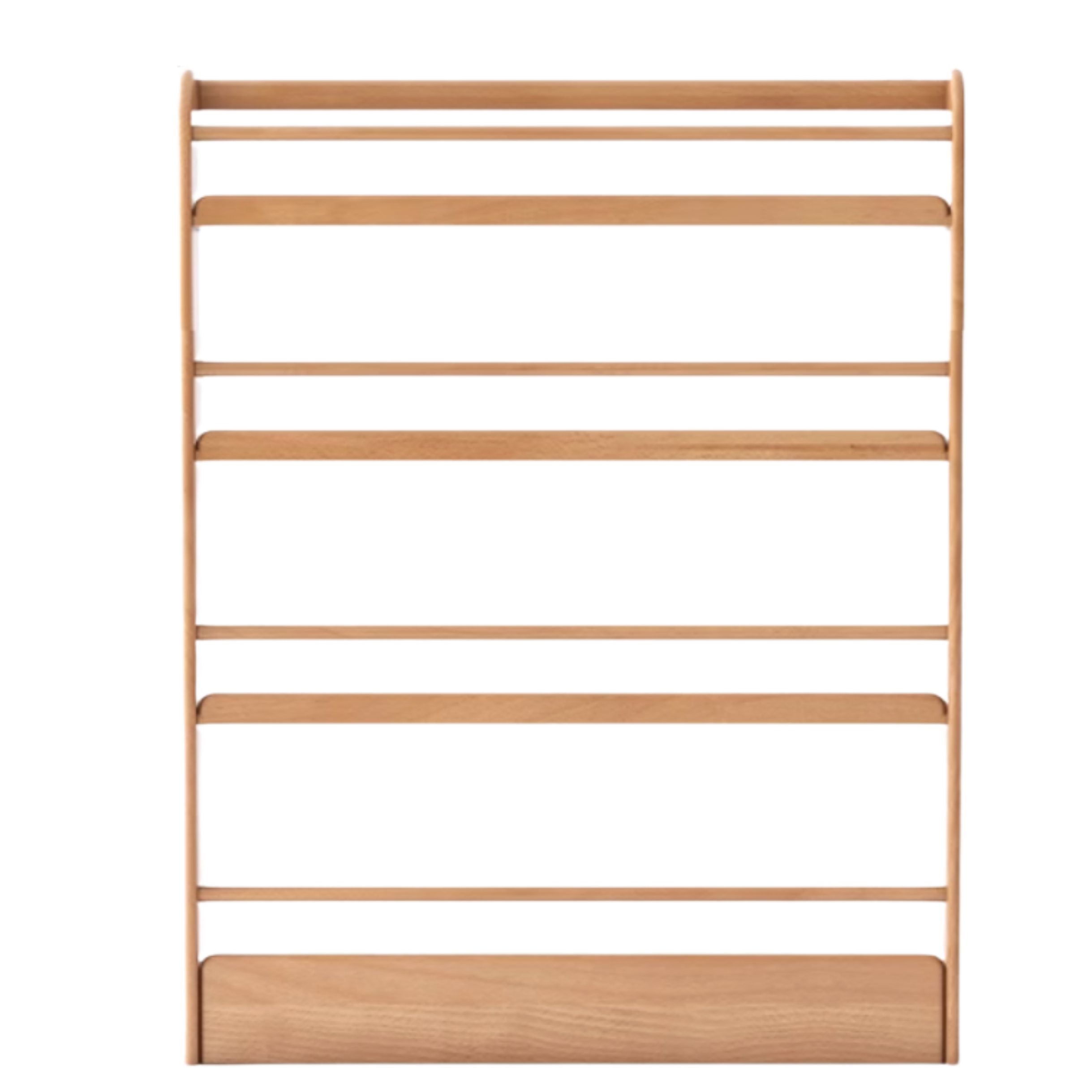 Oak, Beech Solid Wood Wall-mounted Ultra-thin Bookshelf