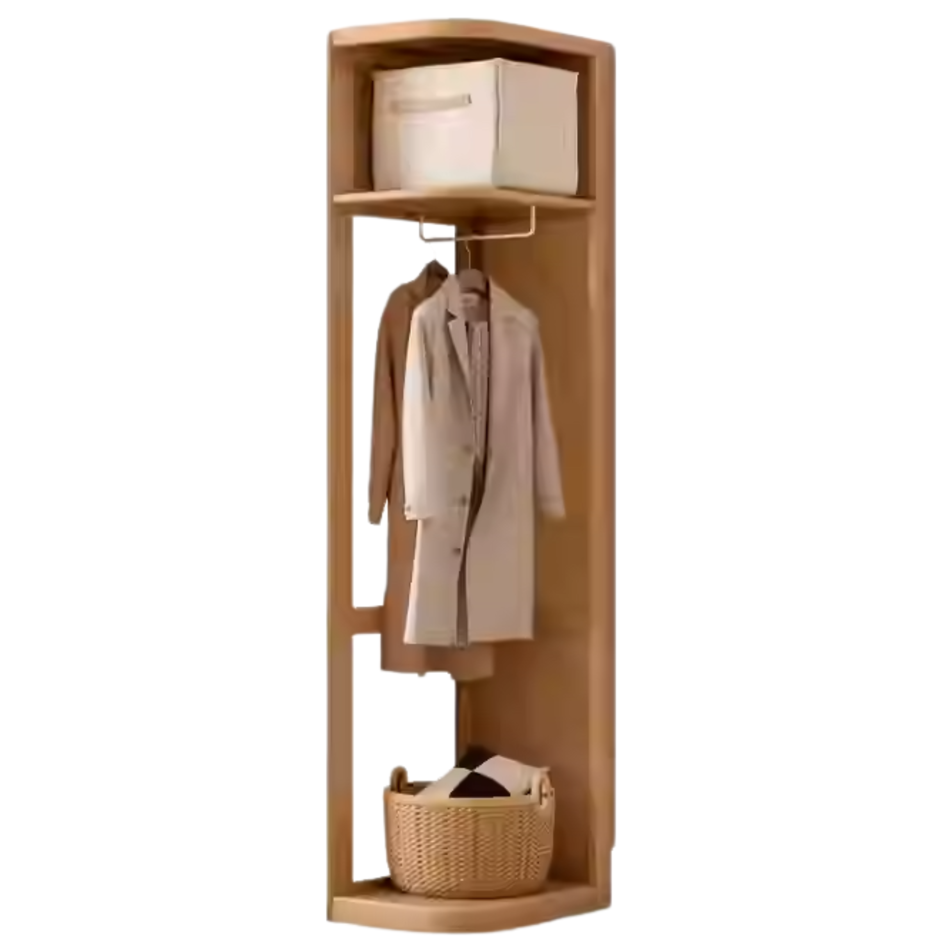 Oak solid wood sliding door wardrobe