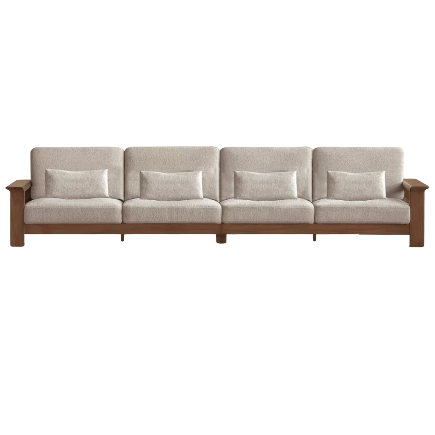 Ash solid Wood Lounge Sofa with Elevated Comfort Design