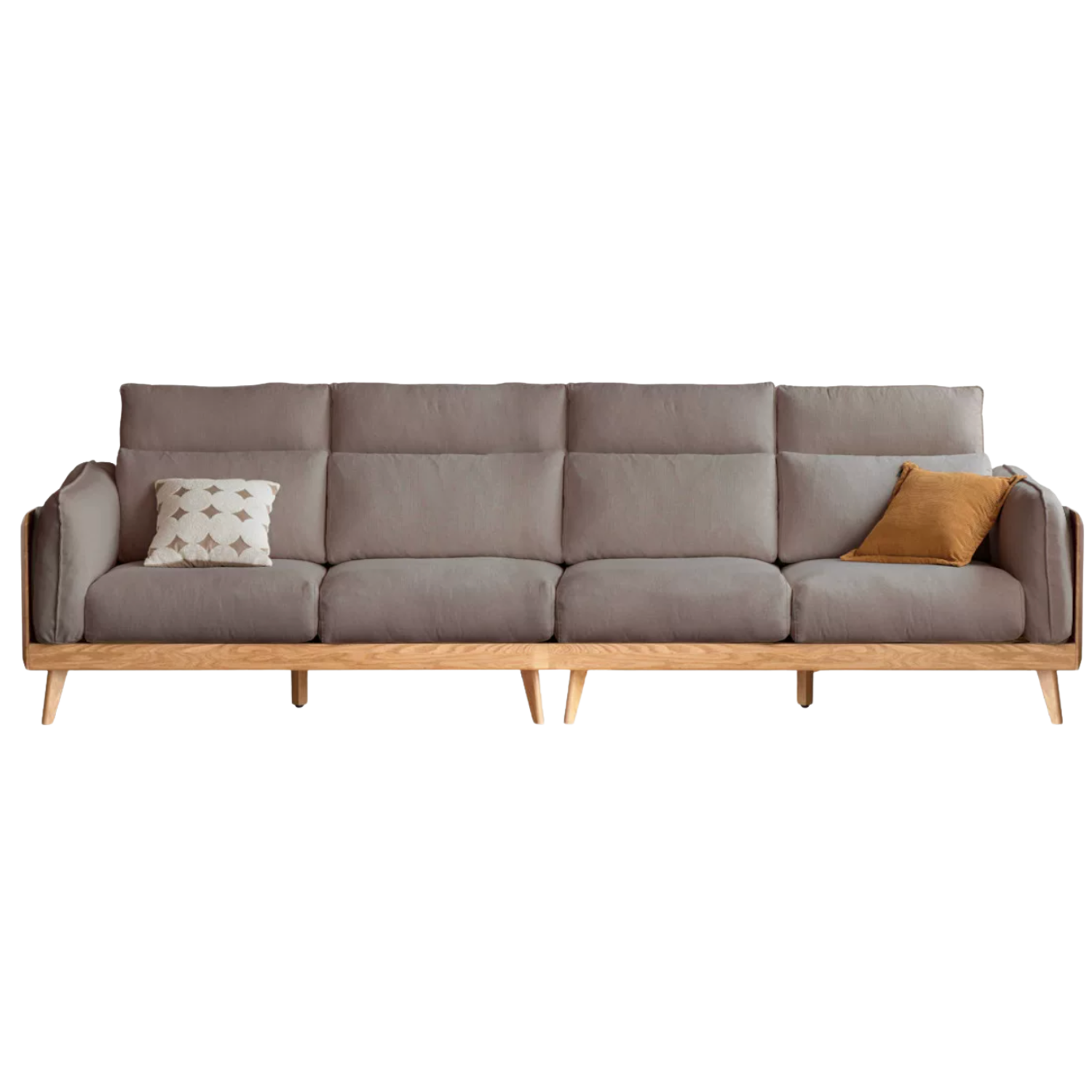 Oak, Ash Solid Wood High-Back Adjustable leather, fabric Sofa