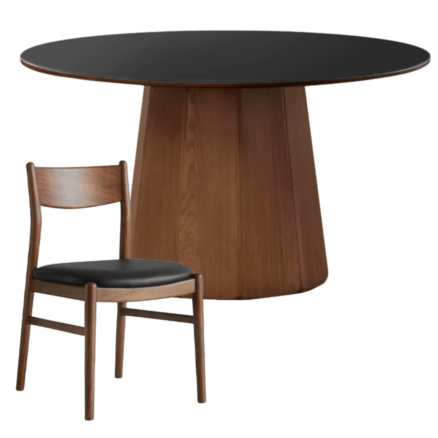 Ash, Black Walnut Solid Wood Modern Large Dining Table