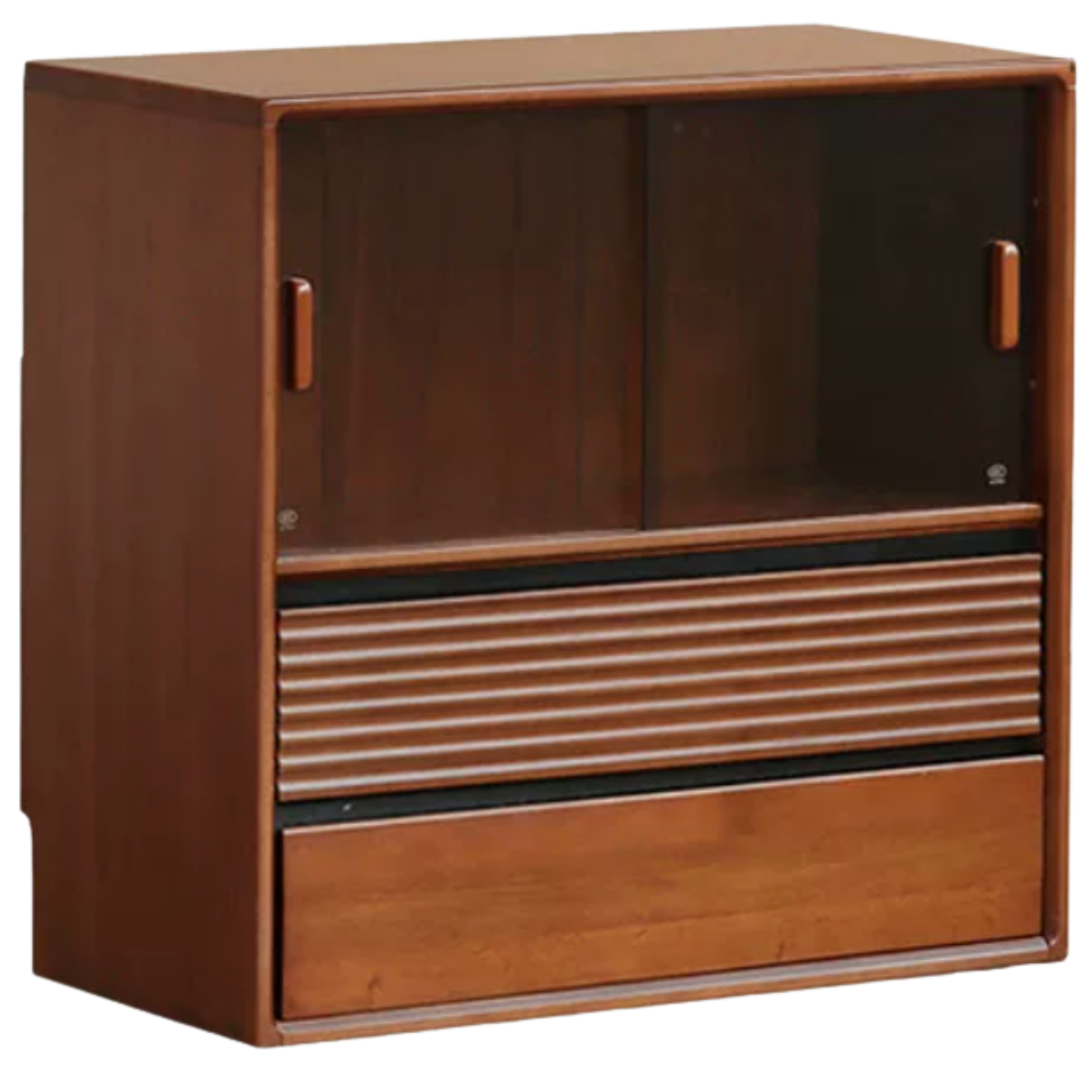 Poplar Solid Wood Antique Style Partition Bookcase