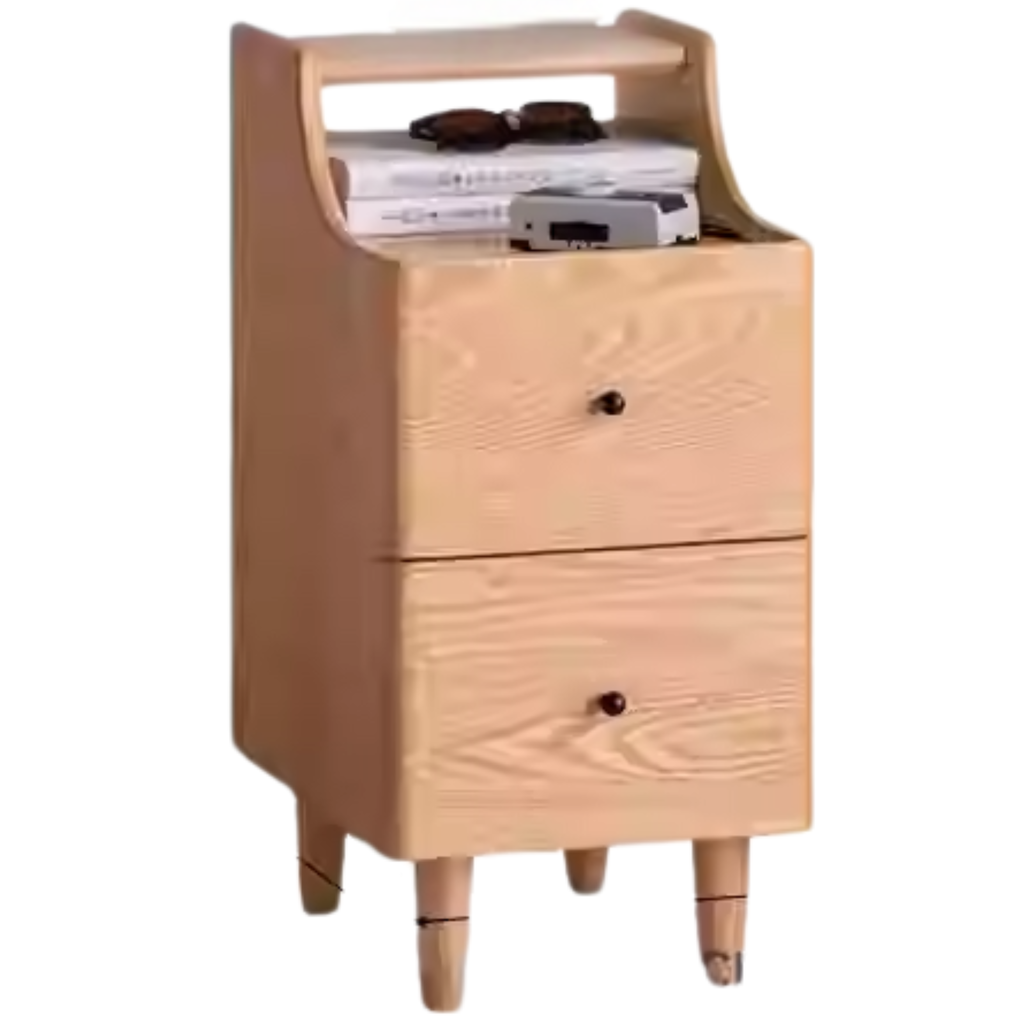 Ash, Oak Solid Wood Modern Nightstand