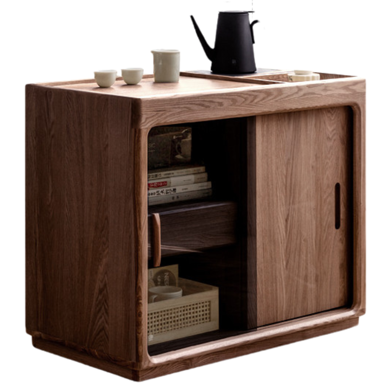 Oak, Ash solid wood tea maker integrated tea table