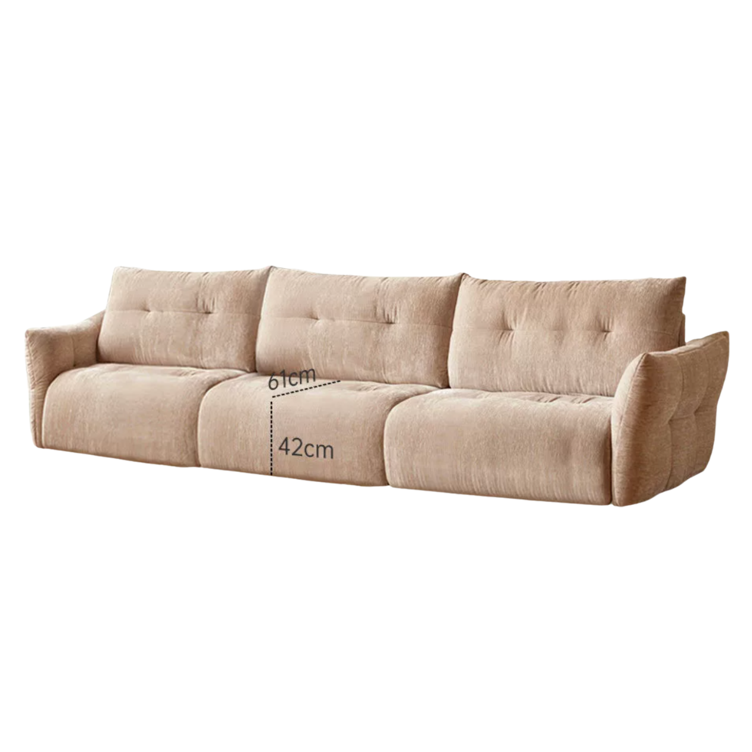 Modern Fabric Fully Removable Washable Pet-Friendly Floor Sofa