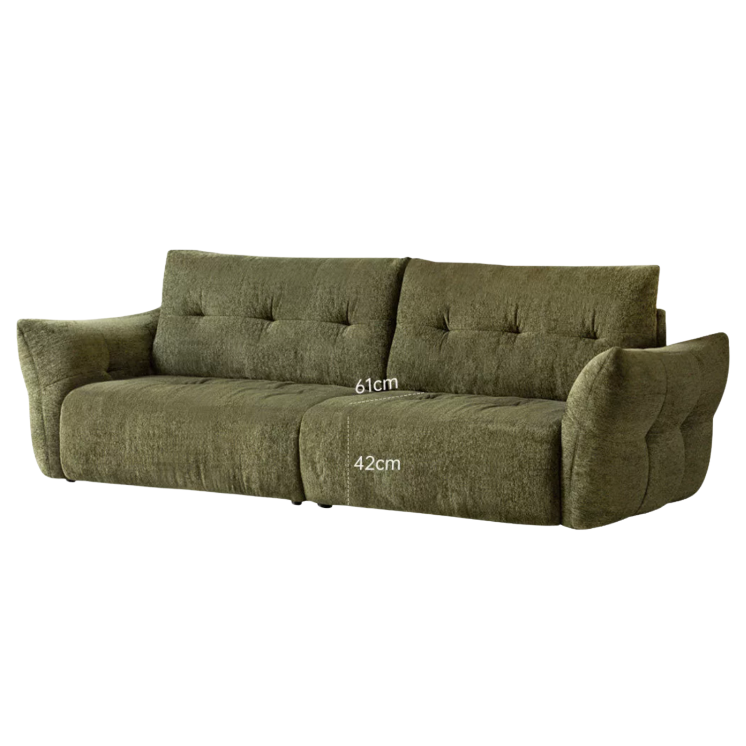 Modern Fabric Fully Removable Washable Pet-Friendly Floor Sofa