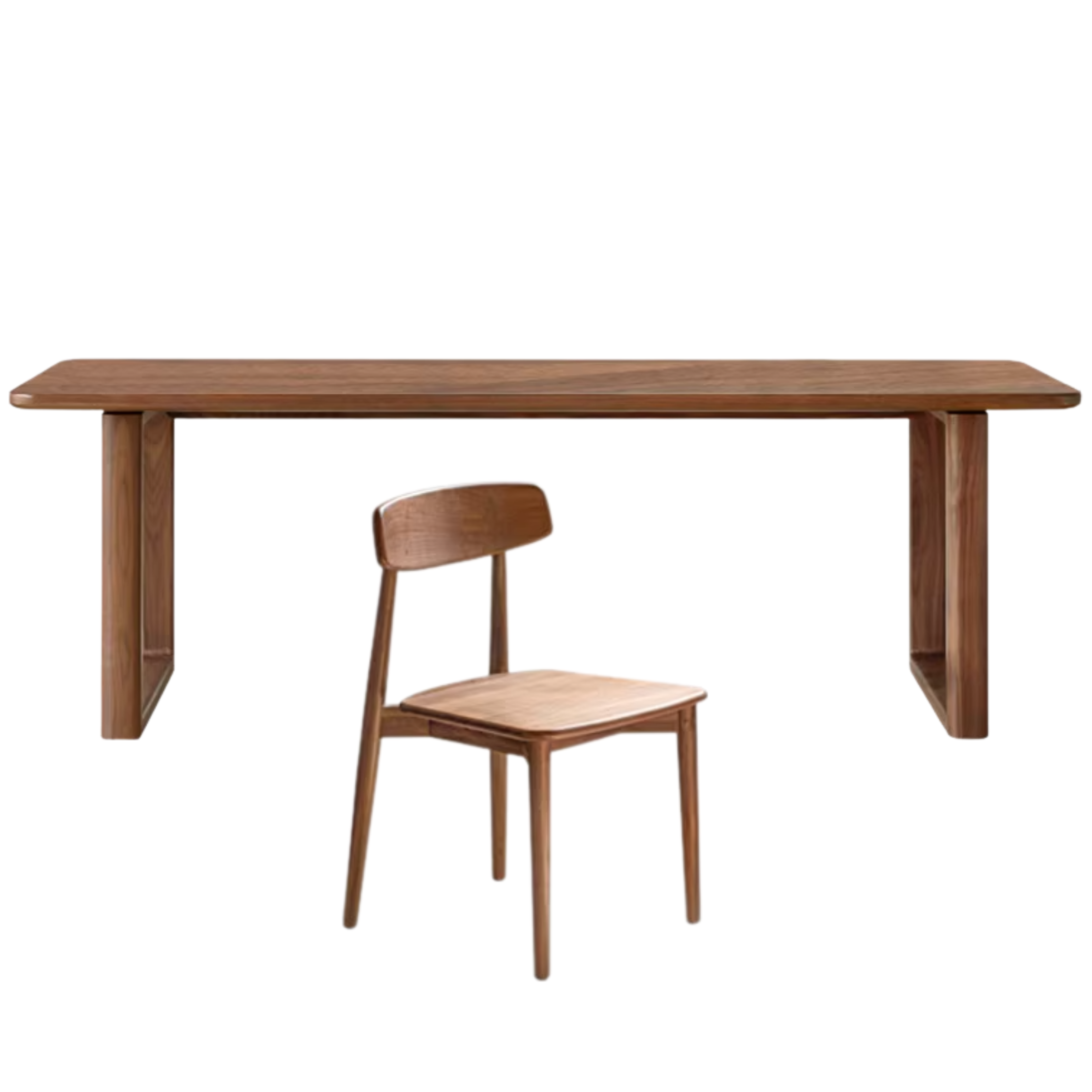 Oak, Ash, Black Walnut Solid Wood Full Large Plate Dining Table