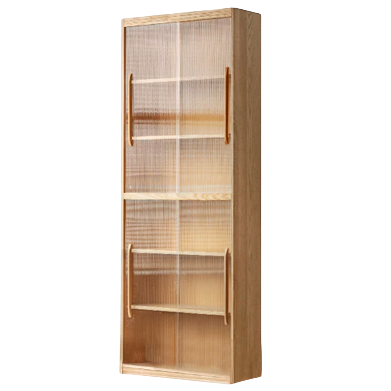 Ash, Oak, Cherry Solid Wood Bookshelf Integrated Wall-Mounted