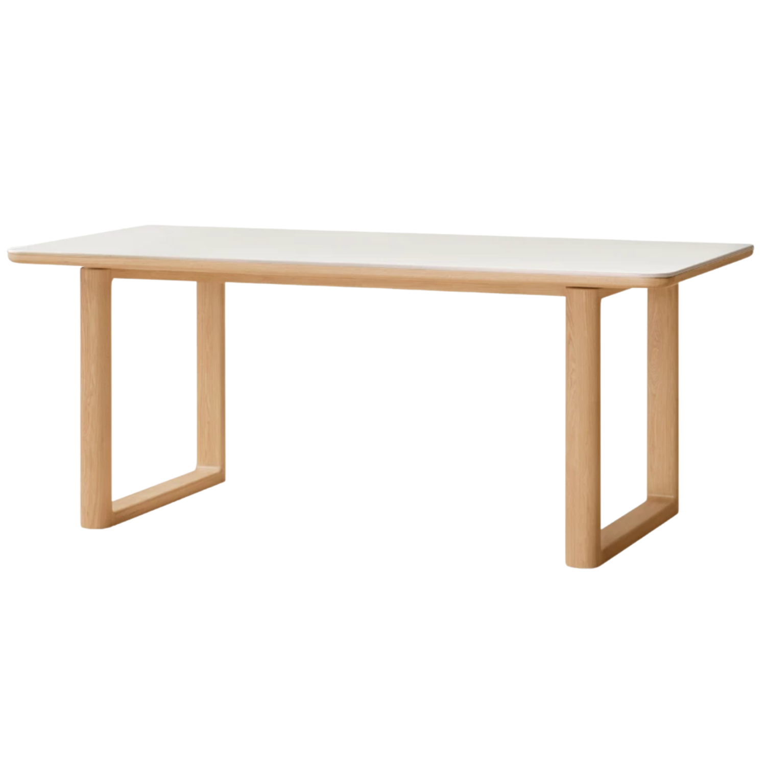 Ash, Oak Solid Wood Rock Board Dining Table