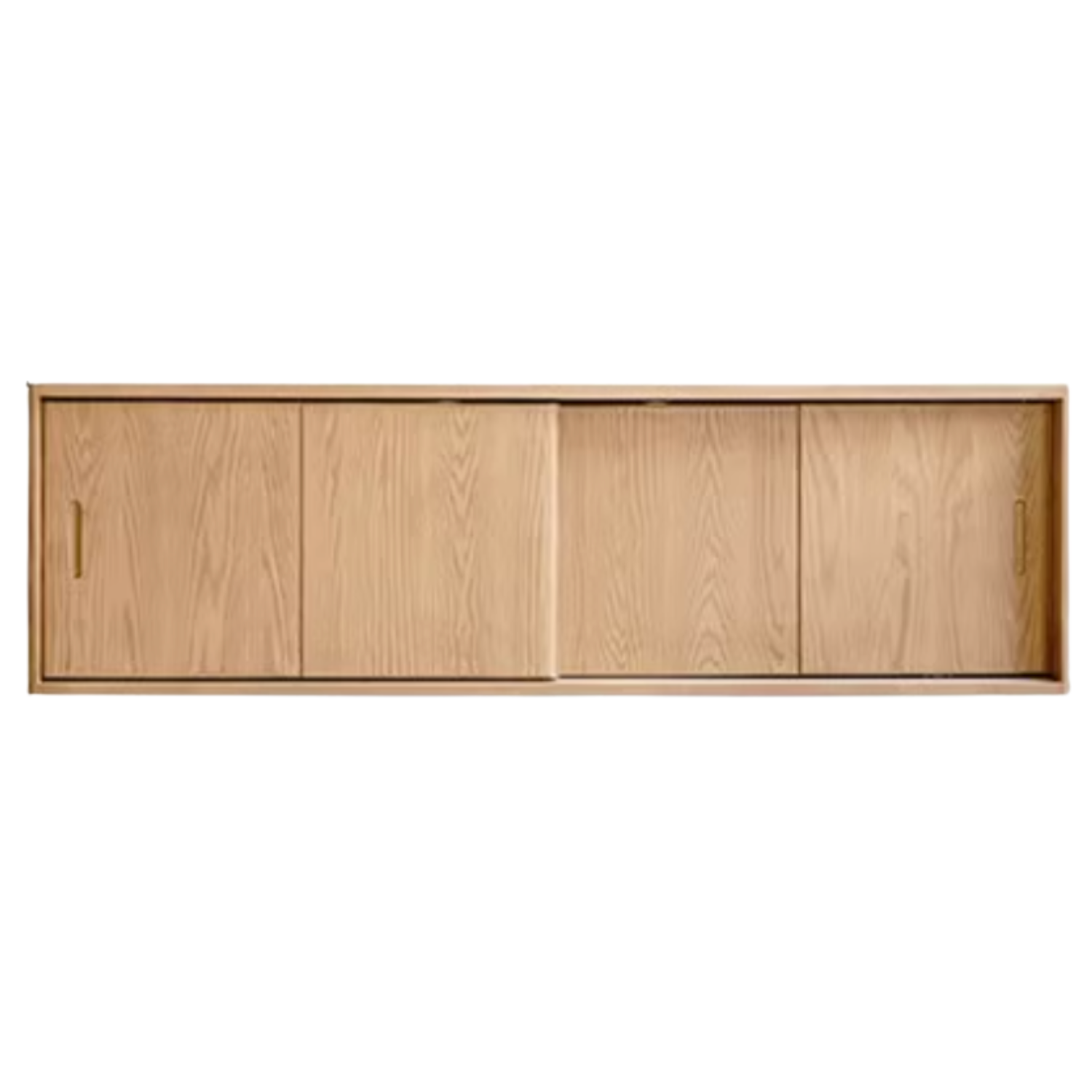 Oak, Ash Solid Wood Wardrobe With Sliding Doors