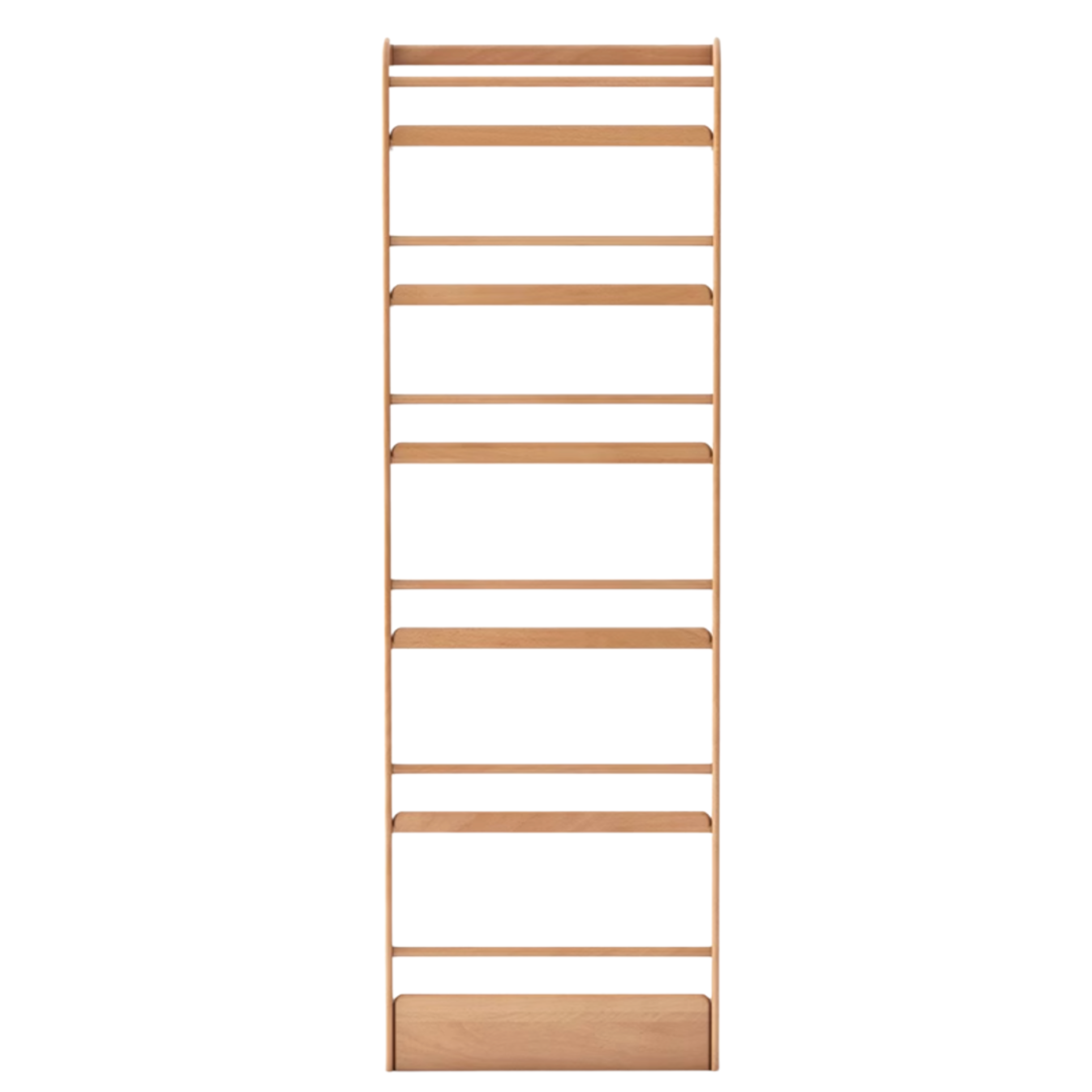 Oak, Beech Solid Wood Wall-mounted Ultra-thin Bookshelf