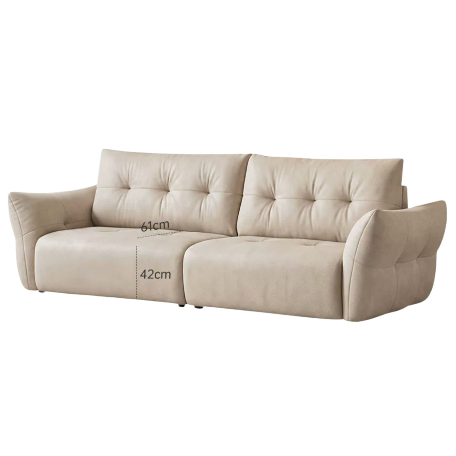 Modern Fabric Fully Removable Washable Pet-Friendly Floor Sofa