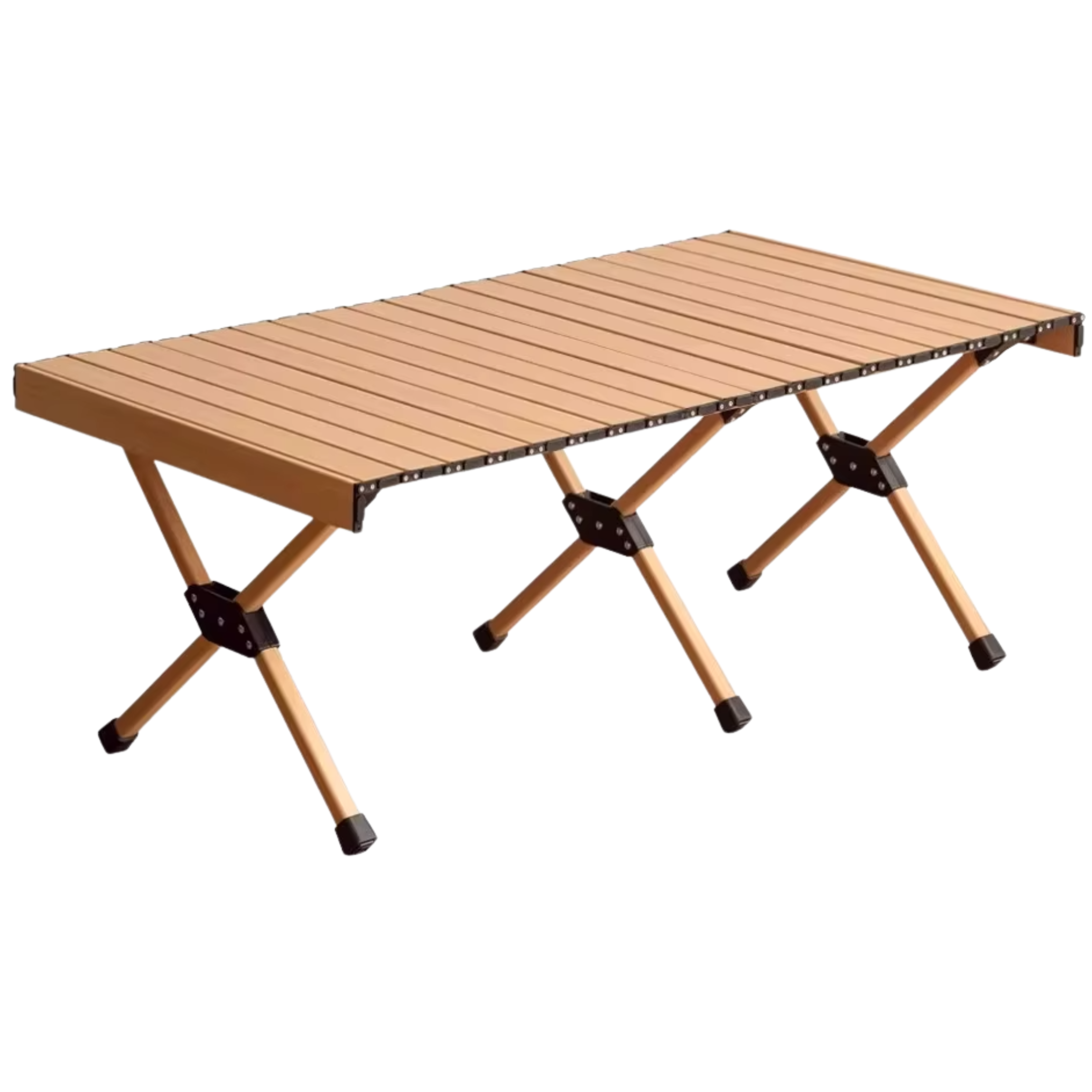 Aluminum alloy folding portable egg roll table