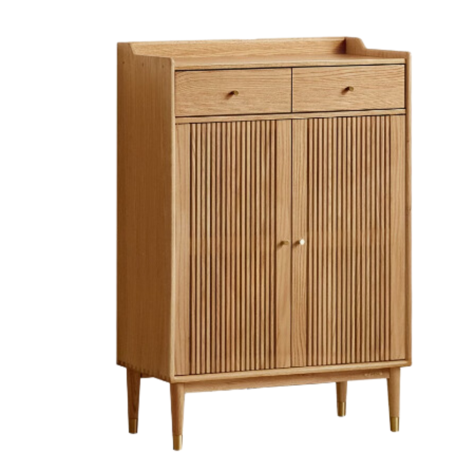 Oak solid wood modern Nordic storage shoe cabinet