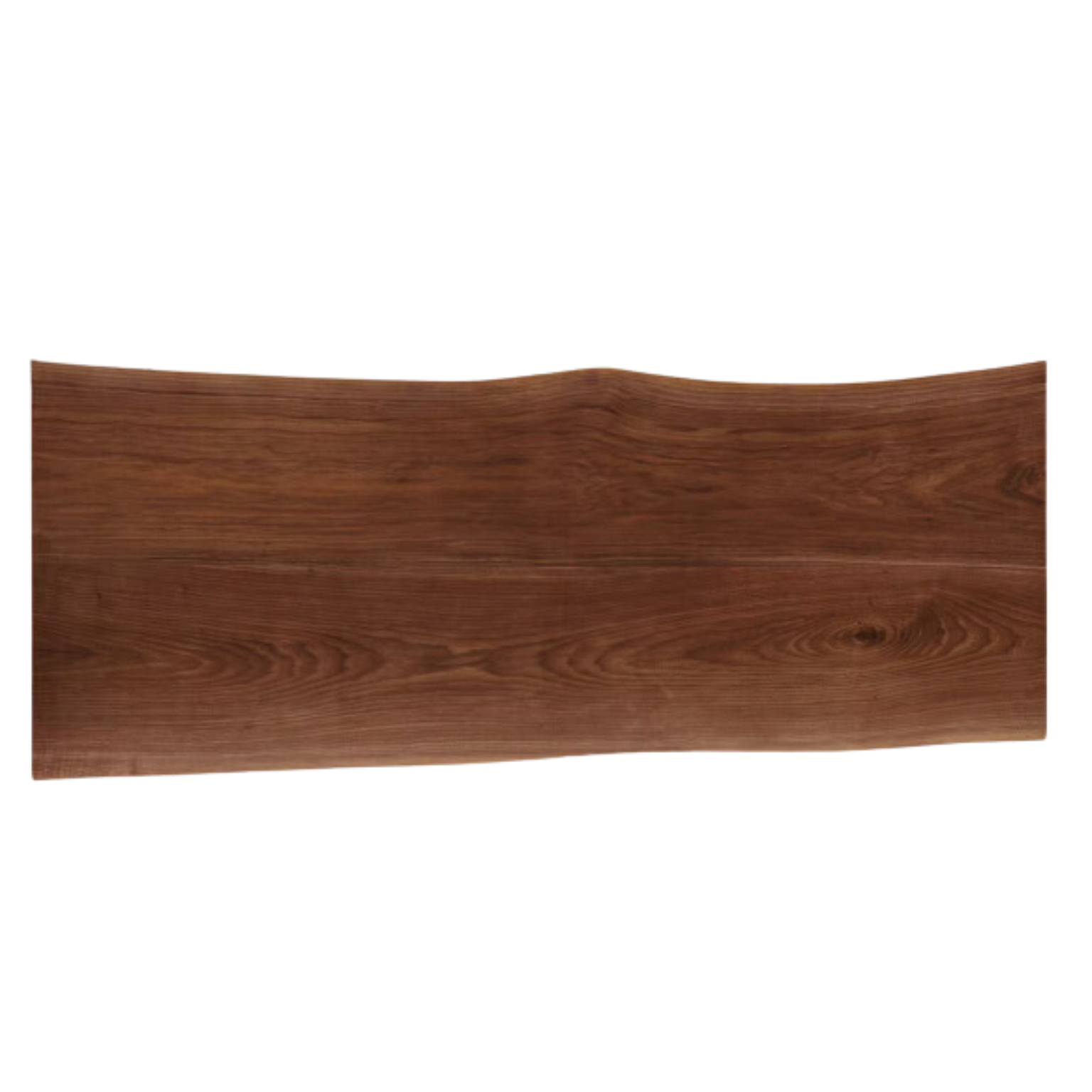 Black walnut solid wood natural edge large board dining table,