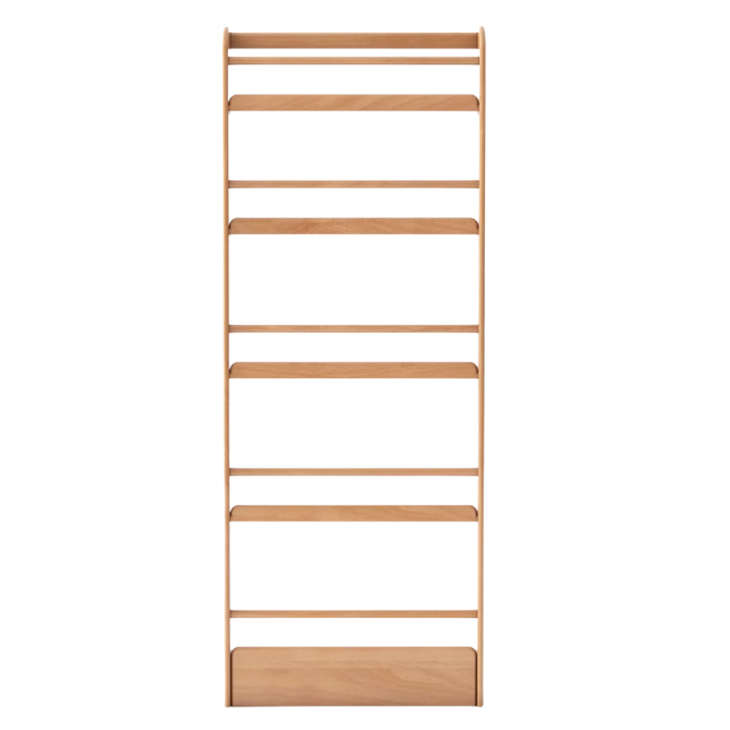 Oak, Beech Solid Wood Wall-mounted Ultra-thin Bookshelf
