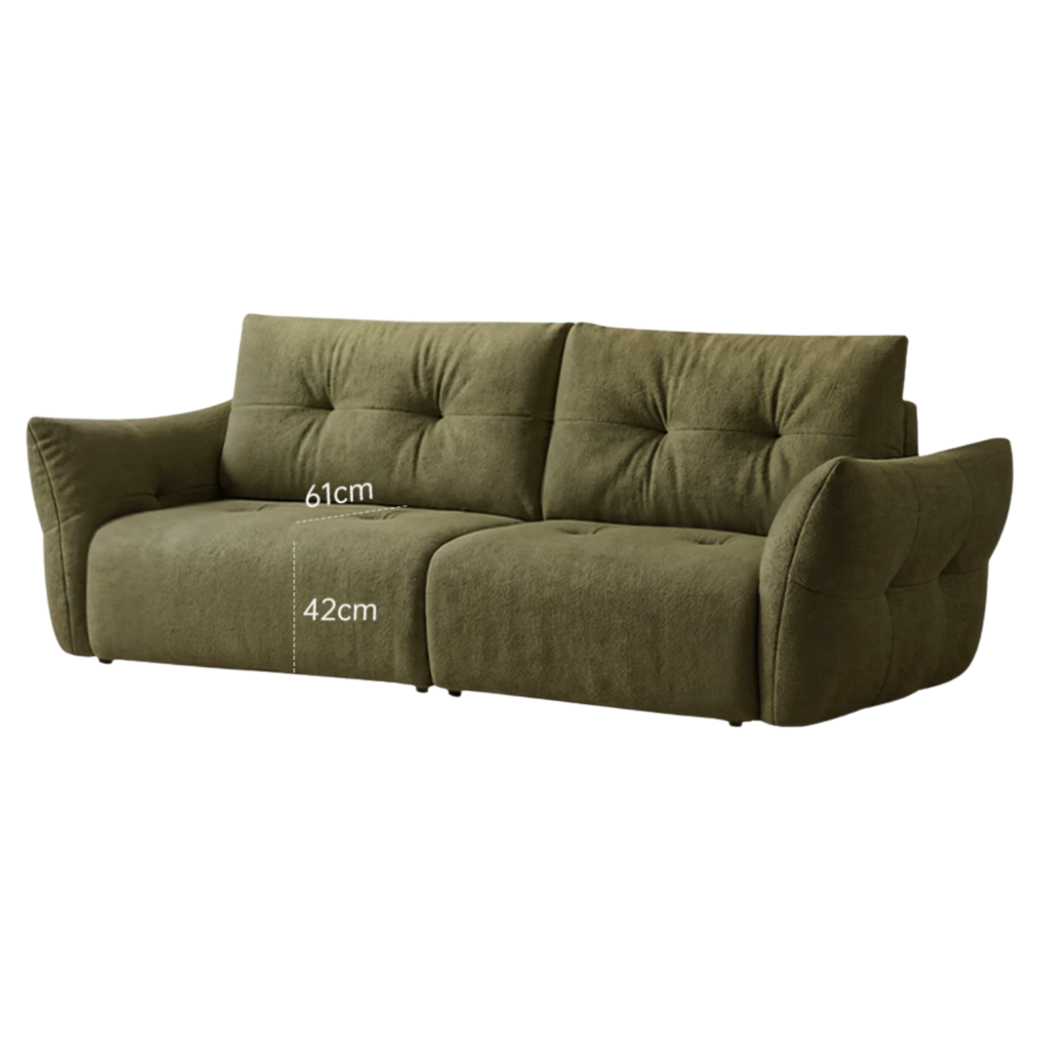 Modern Fabric Fully Removable Washable Pet-Friendly Floor Sofa