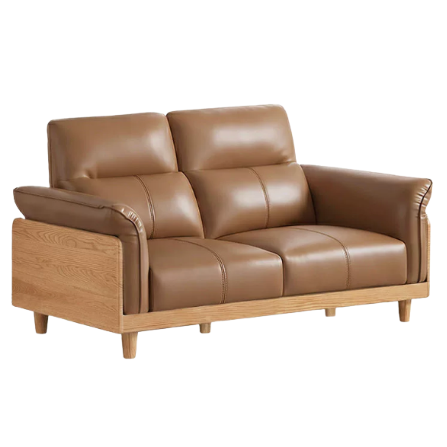 Oak, Ash Solid Wood high-back sofa