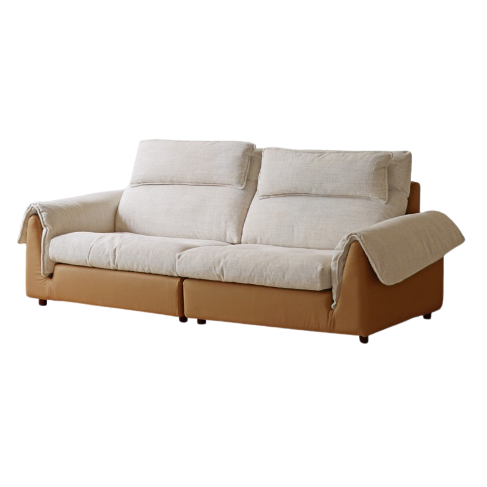 Fabric modern simple high back down sofa