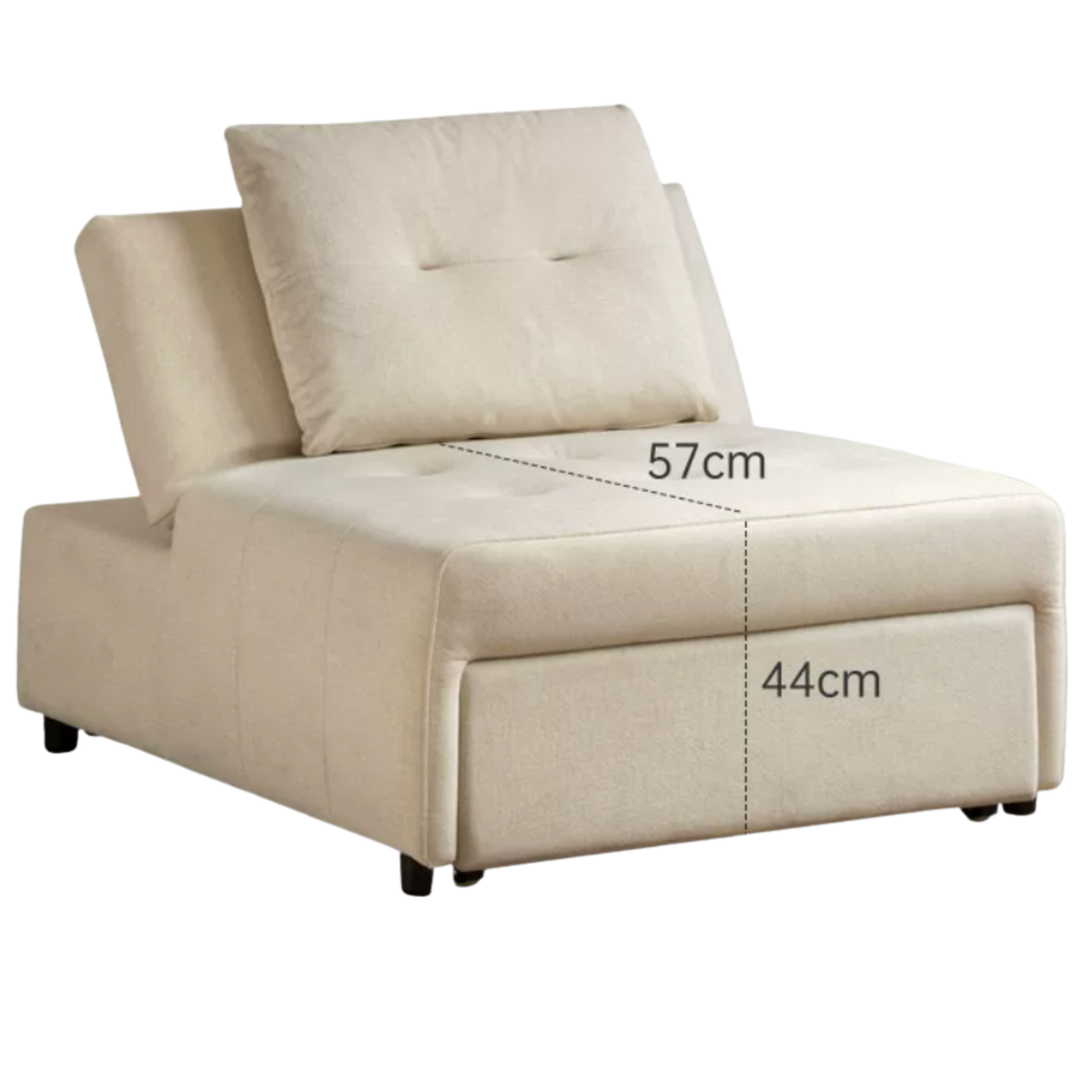 3-in-1 Convertible Sleeper Chair with Adjustable Backrest