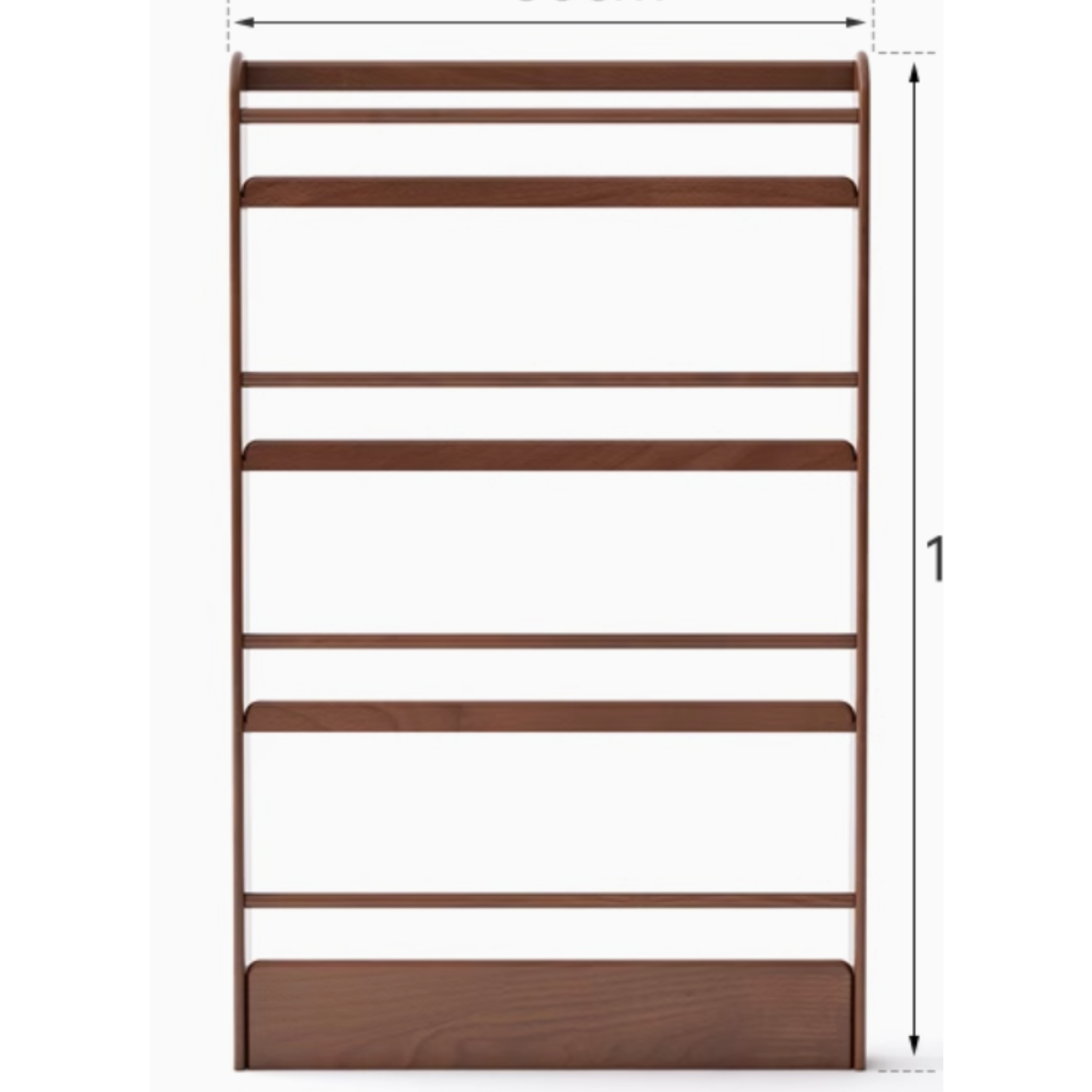 Oak, Beech Solid Wood Wall-mounted Ultra-thin Bookshelf