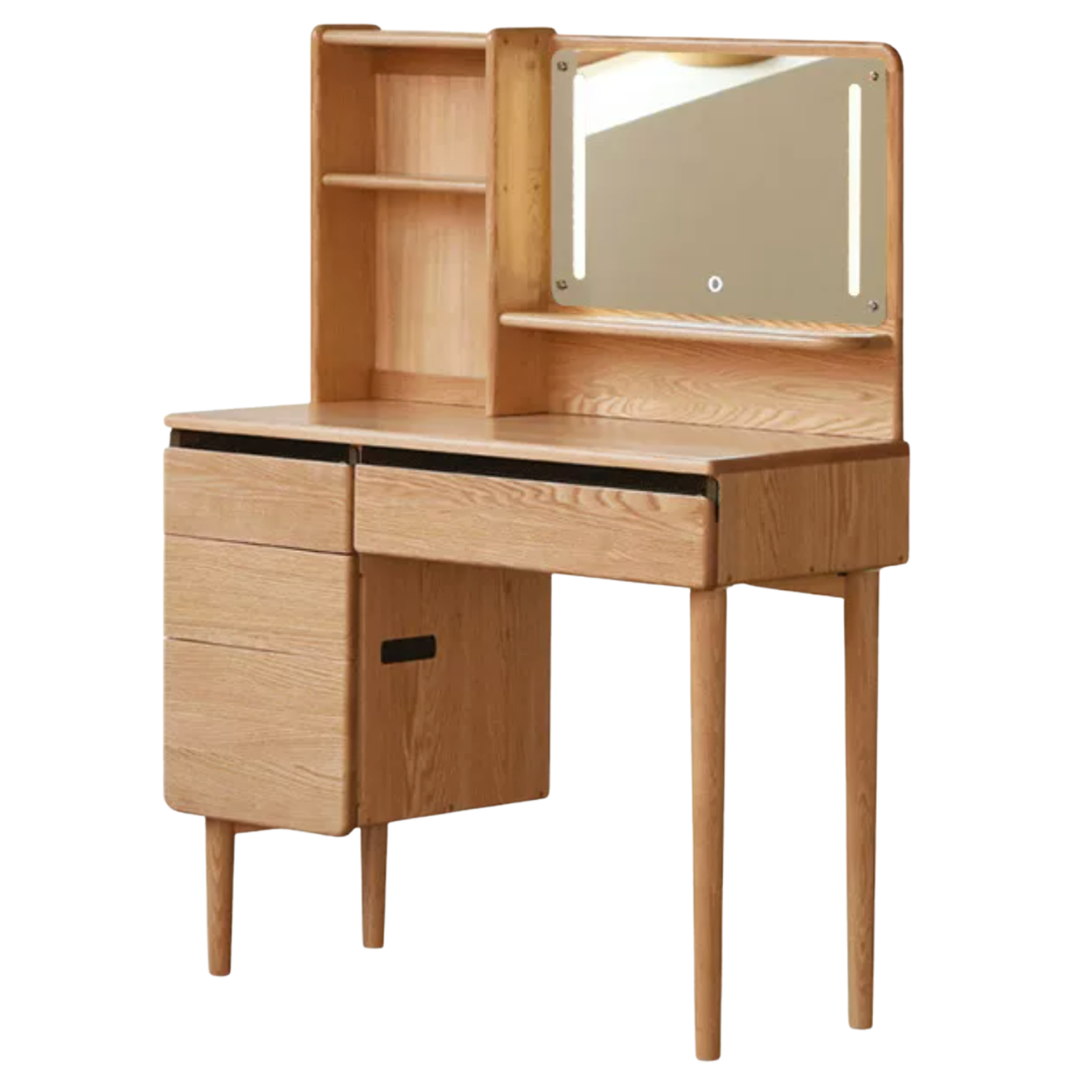 Oak Solid Wood Lighted Dressing Table