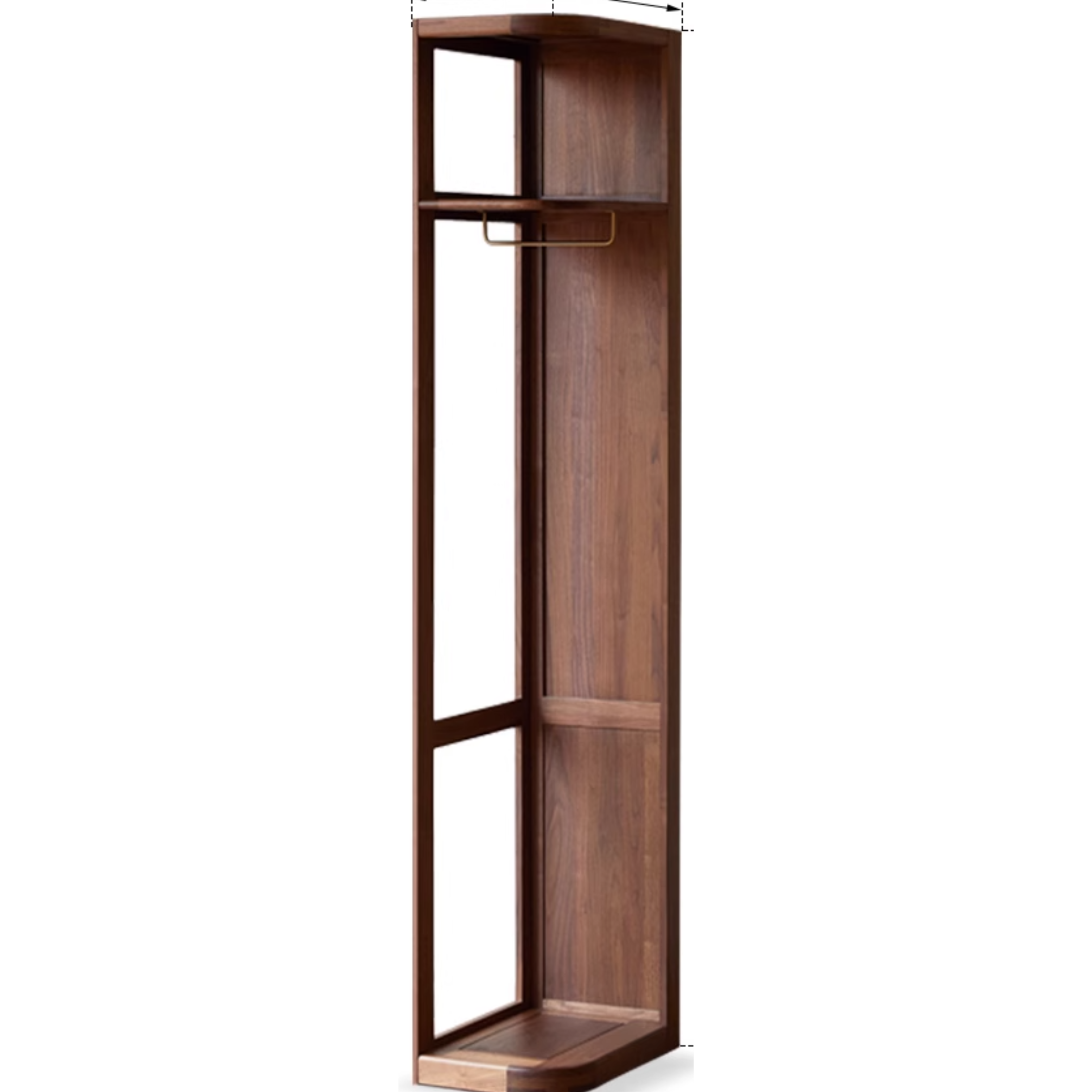 Black Walnut Solid Wood Large Wardrobe