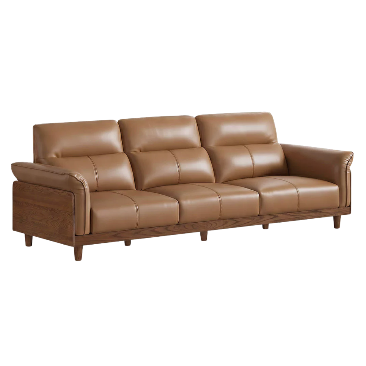 Oak, Ash Solid Wood high-back sofa