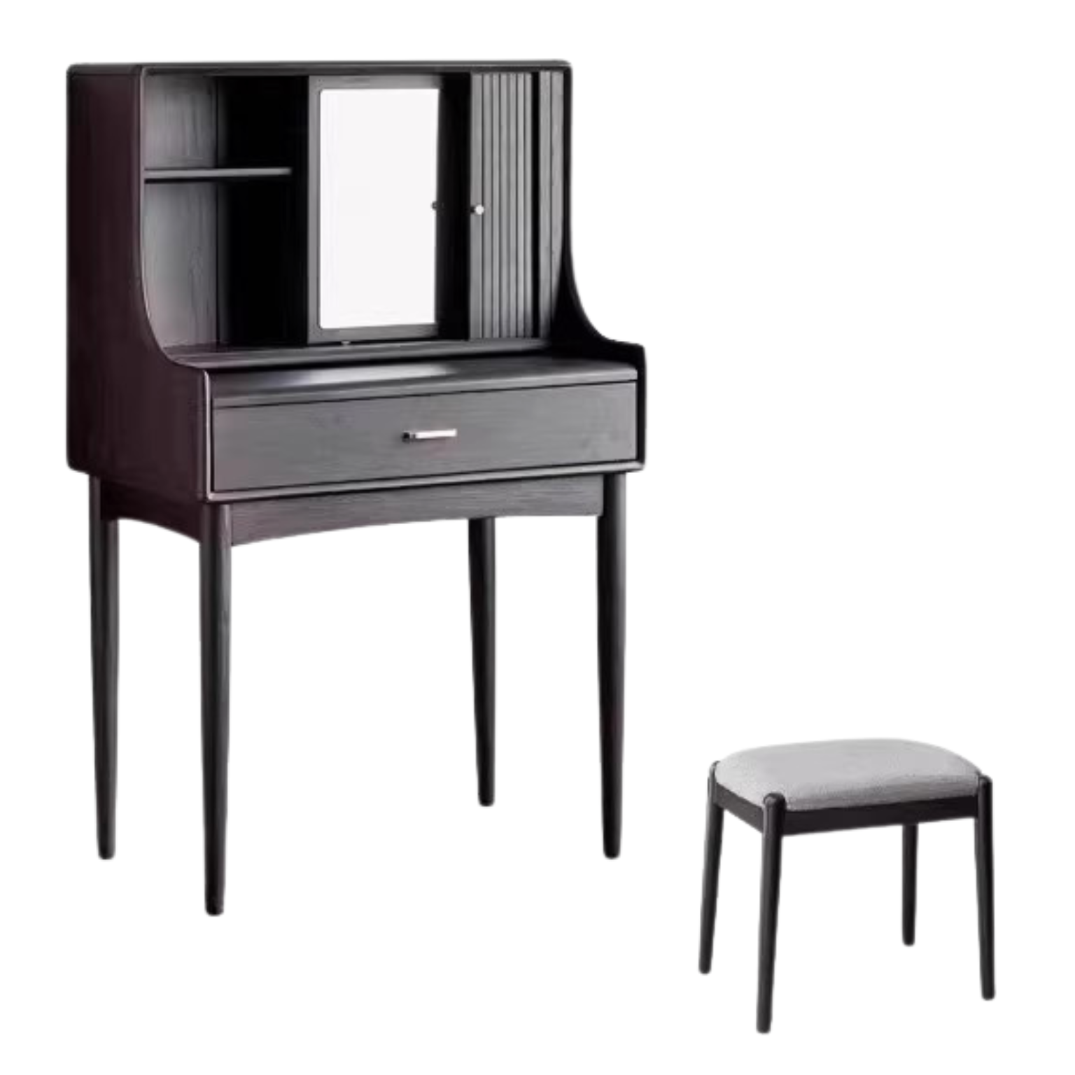 Oak, Ash solid wood dressing table bedroom high-end retro piano-
