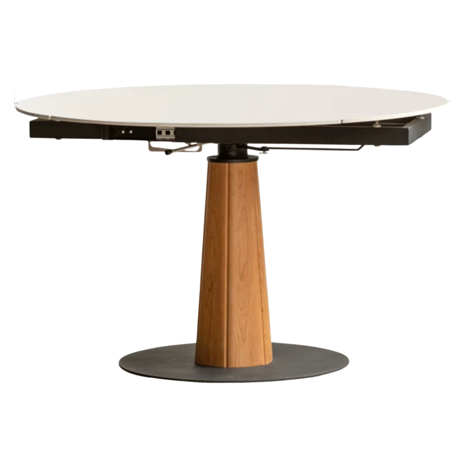 Cherry, Black Walnut, Ash Solid Wood Folding Retro Rock Plate Dining Table