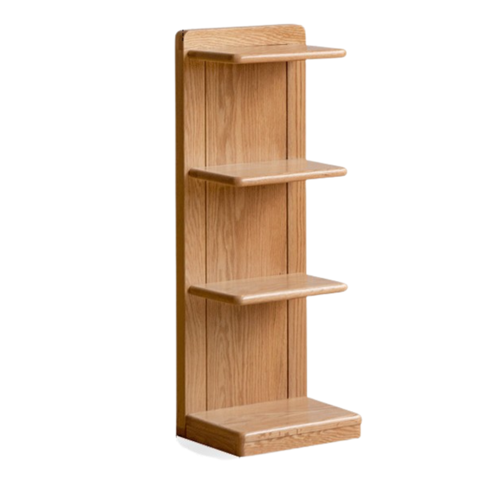 Oak solid wood multi-layer storage rack