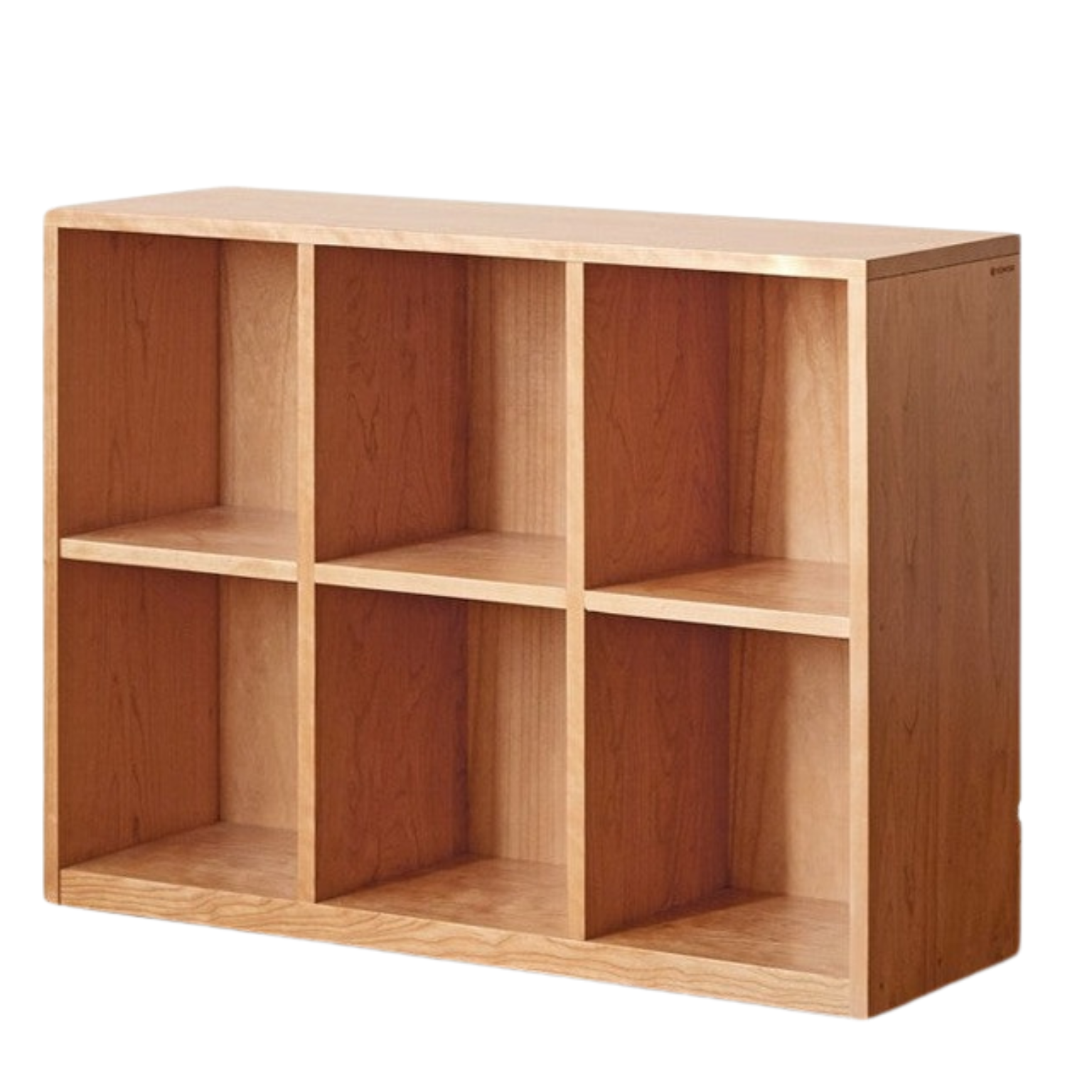 Cherry solid wood vintage floor storage bookcase<