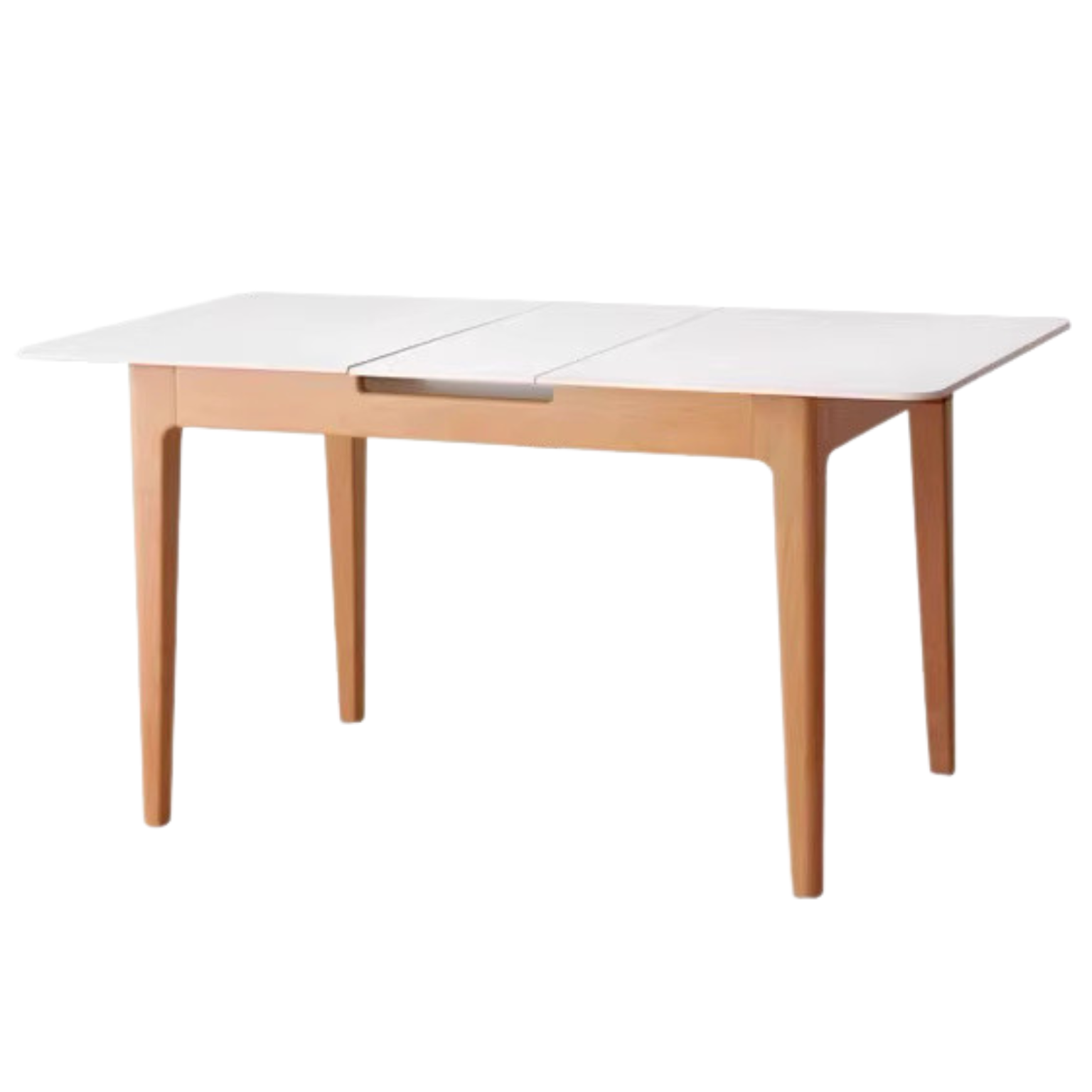 Beech solid wood Rock Plate Folding Dining Table ,