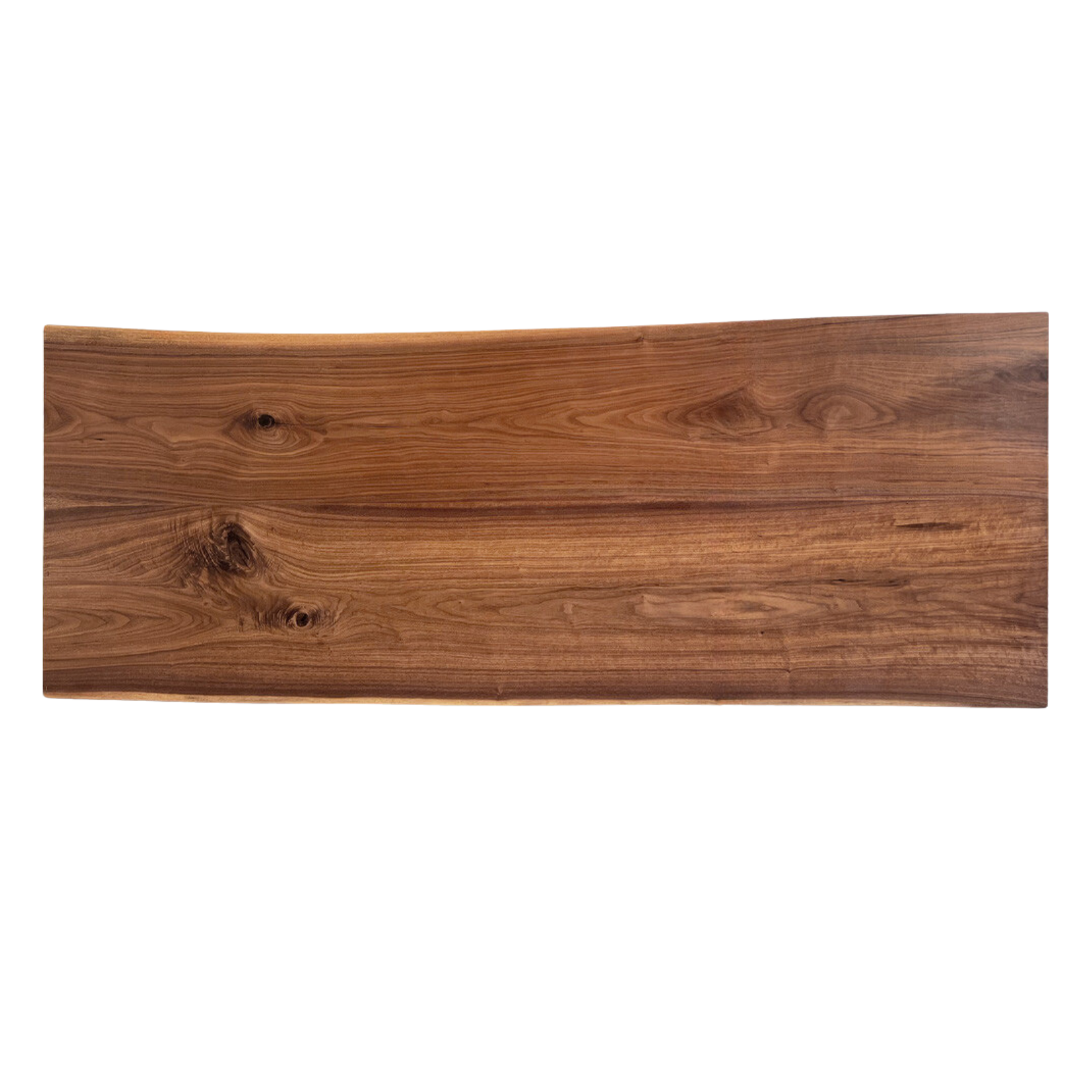 Black walnut solid wood natural edge large board dining table,