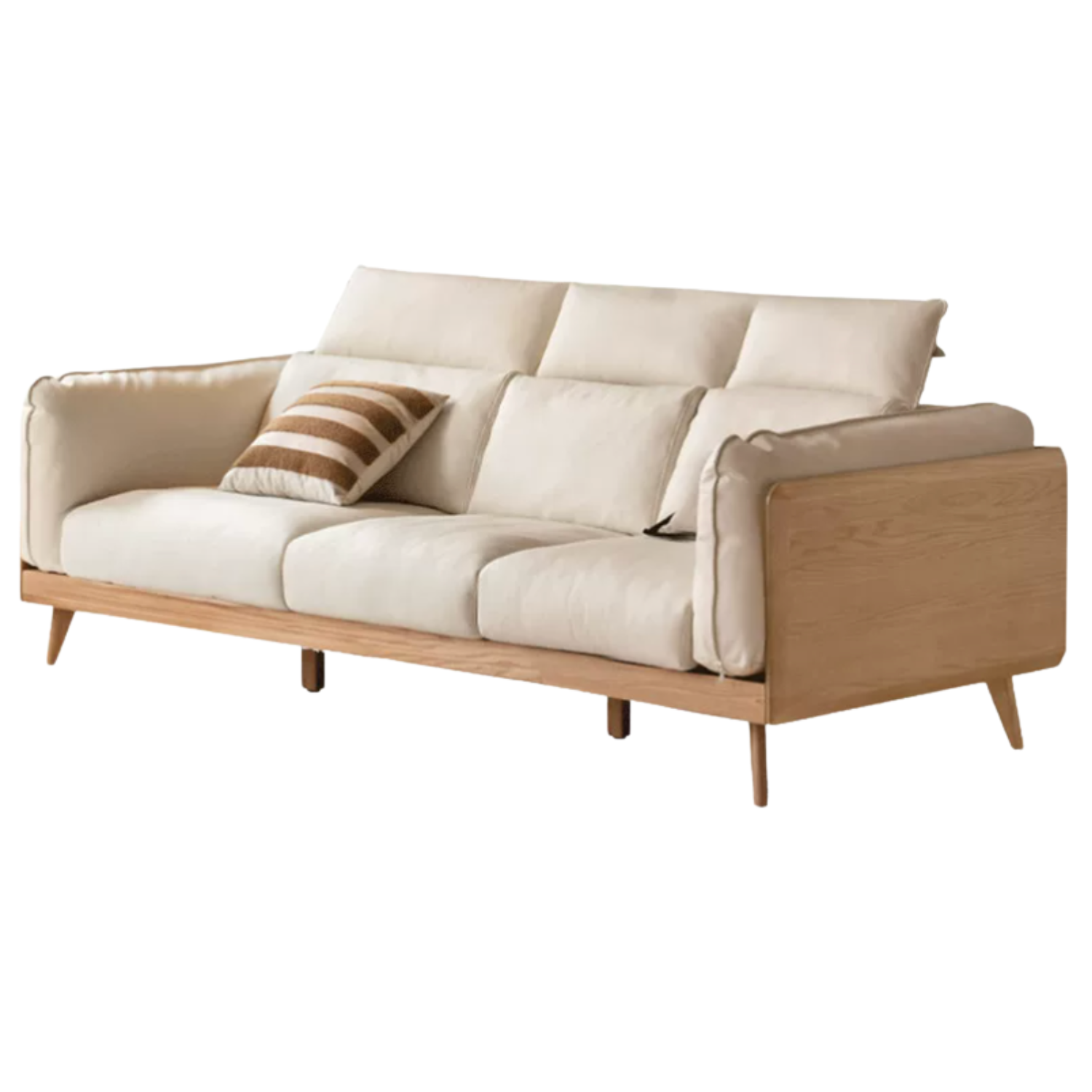 Oak, Ash Solid Wood High-Back Adjustable leather, fabric Sofa