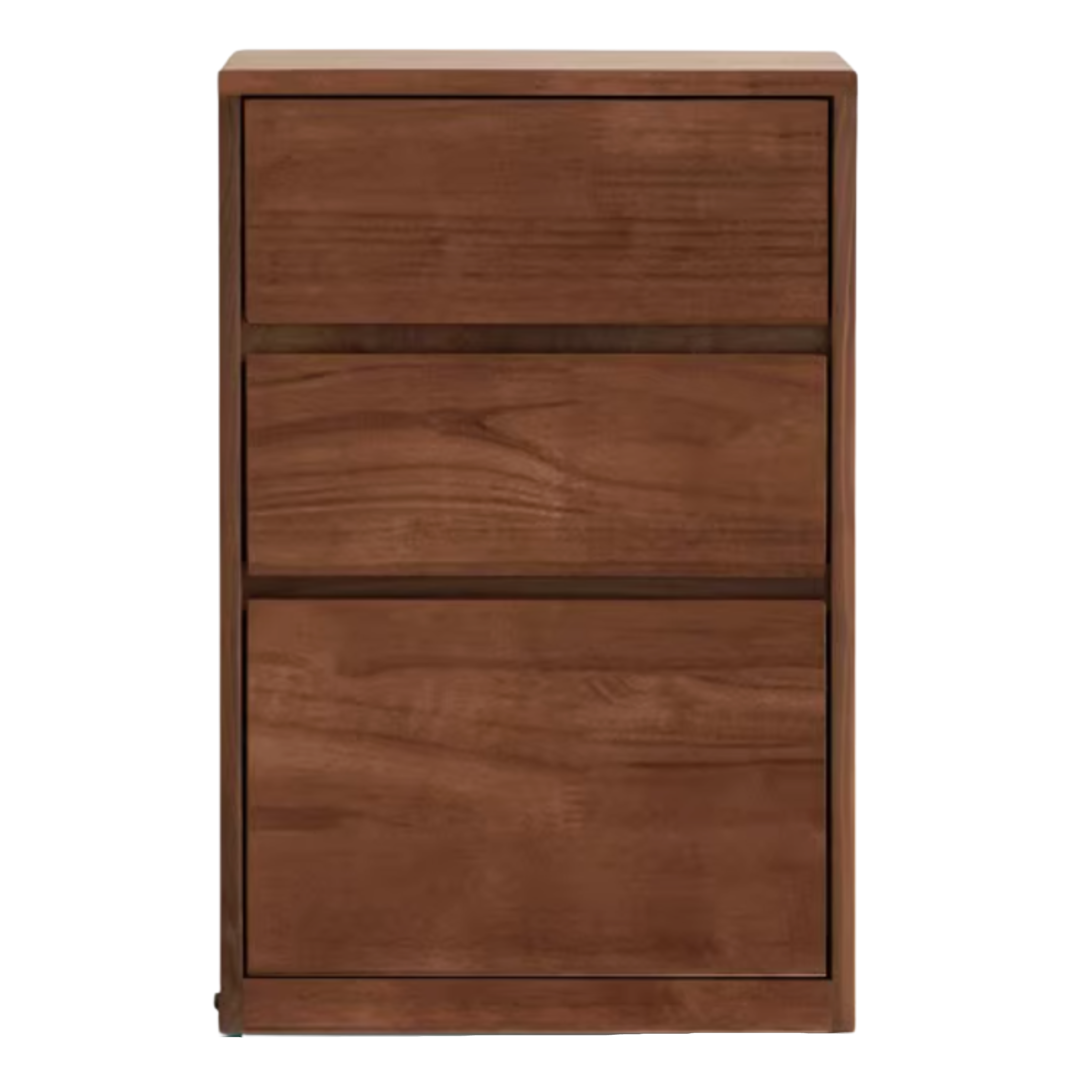 Black Walnut, Rubberwood Solid Wood Low Bookshelf Combination Floor-Standing Cabinet