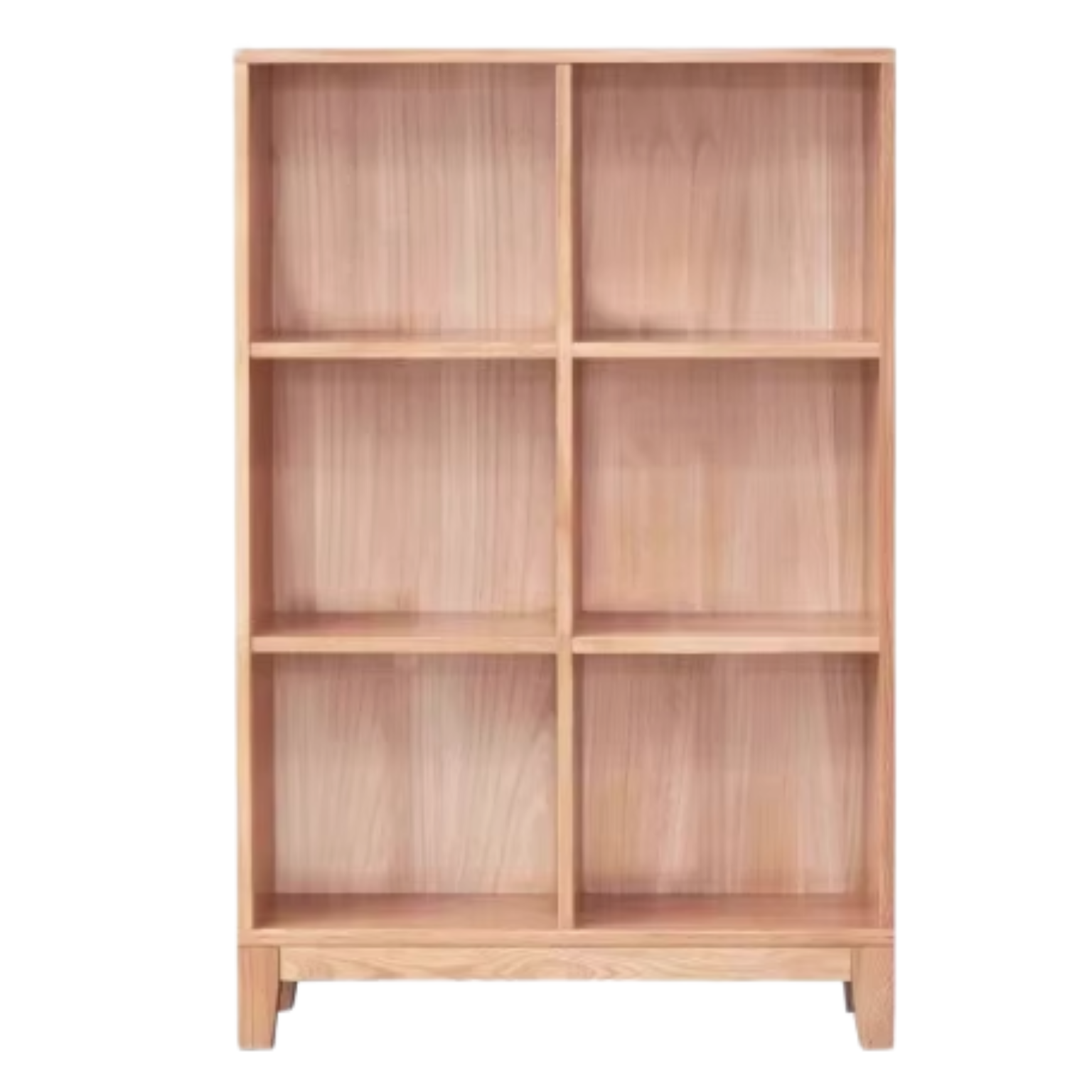 Oak Solid Wood Floor To Ceiling Bookshelve