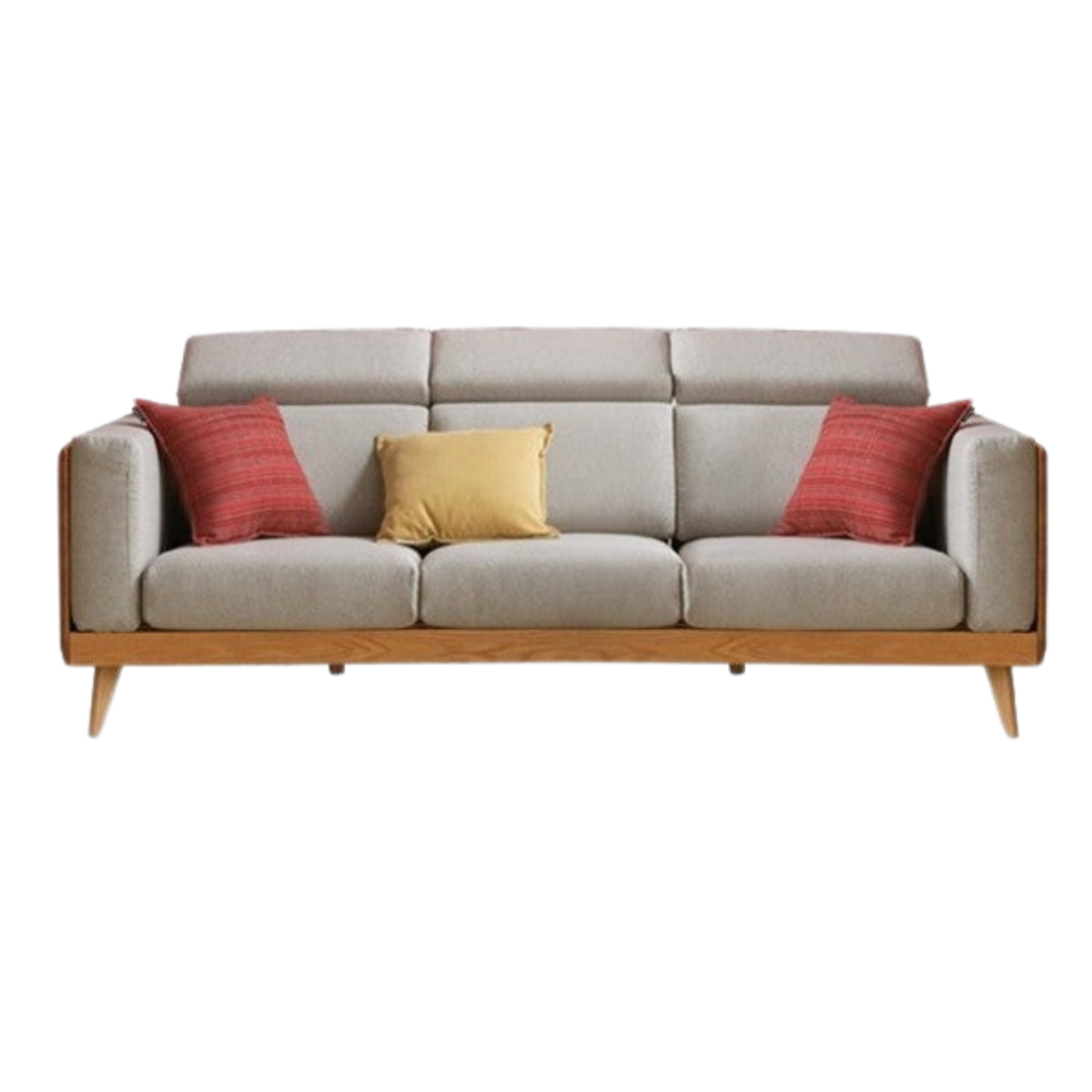 Oak solid wood modern Fabric sofa