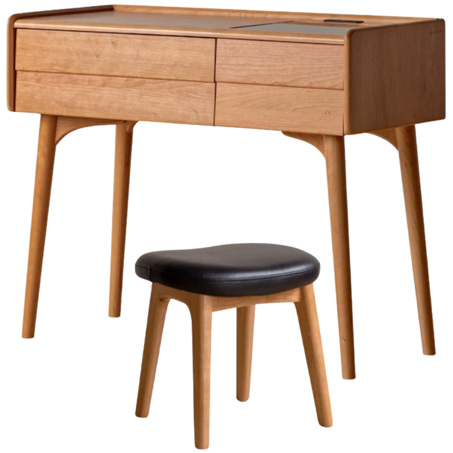 Cherry Solid Wood Retro Style Vanity Table.