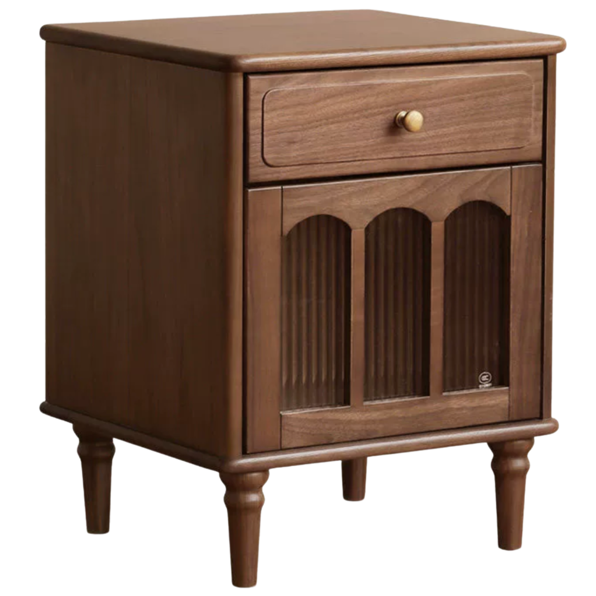 Black Walnut Solid Wood American Retro Nightstand