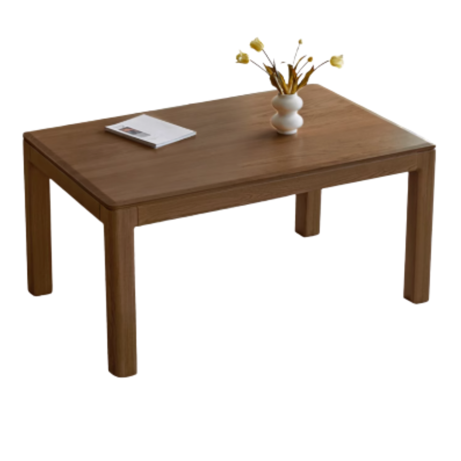 Black Walnut, Ash, Red Oak Solid Wood Large Dining Table
