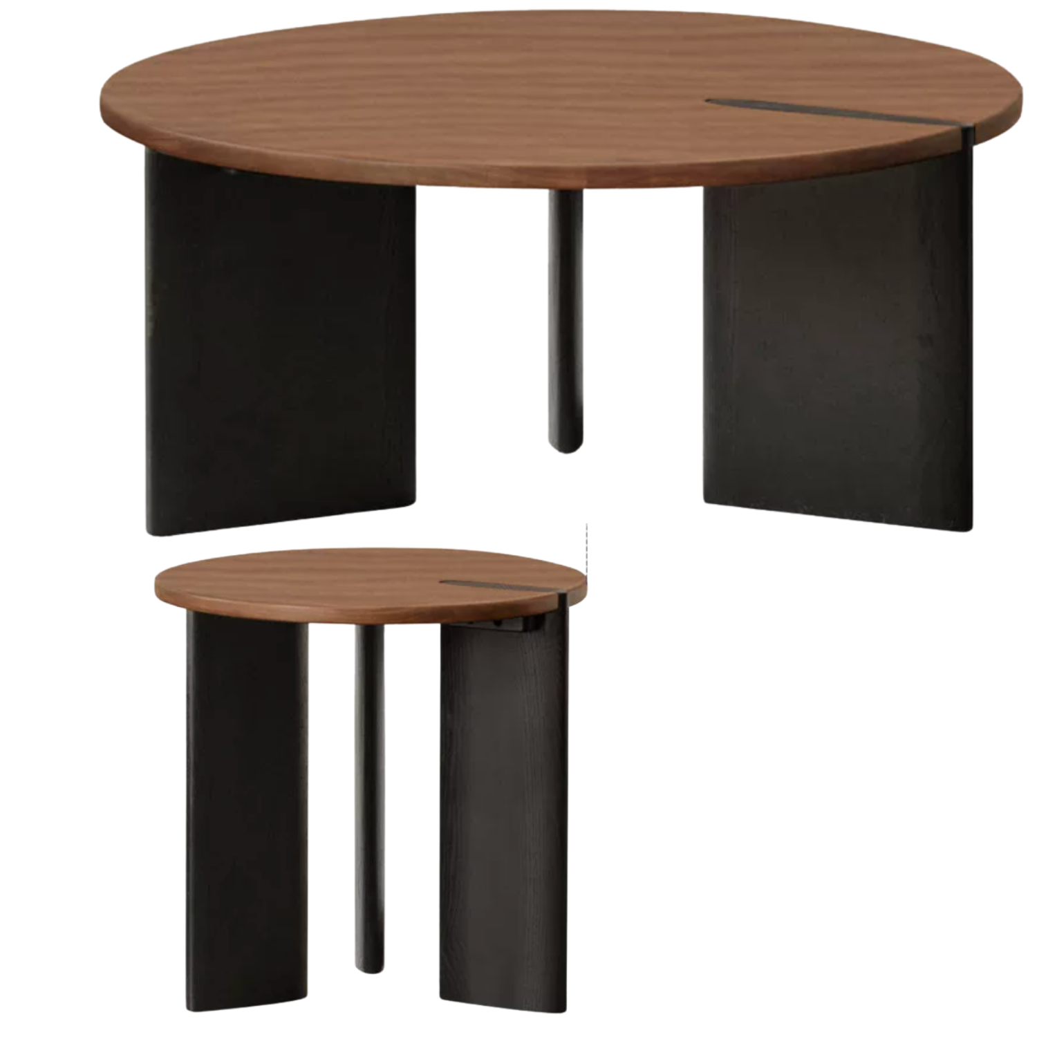 Black Walnut, Ash Solid Wood Italian Light Luxury Coffee Table