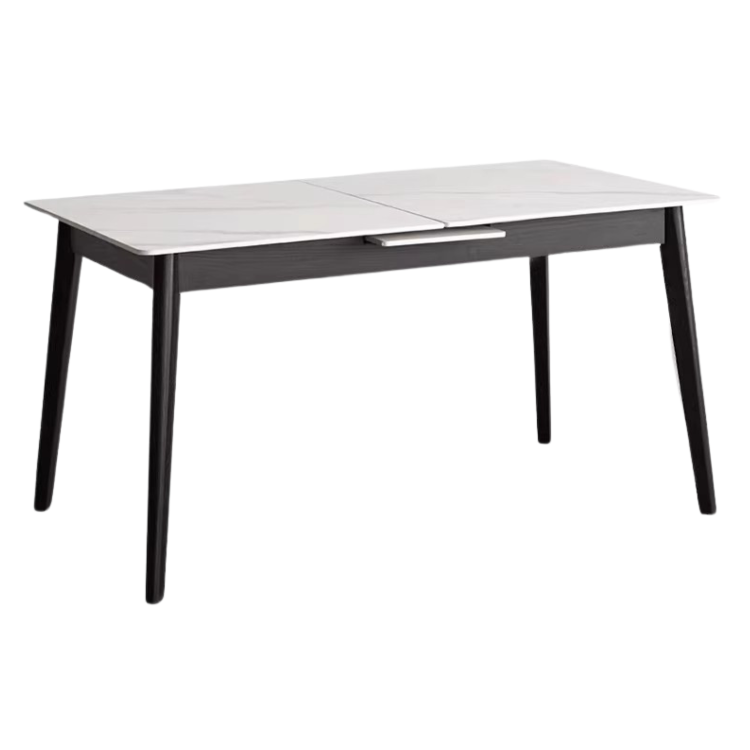 Oak solid wood Rock Plate Dining Table Black,