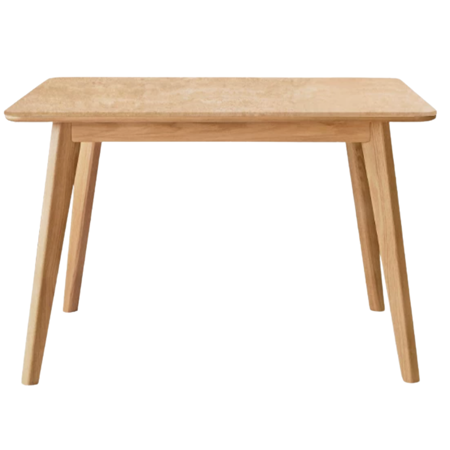 Ash, Oak Solid Wood Modern Rock Plate Dining Table