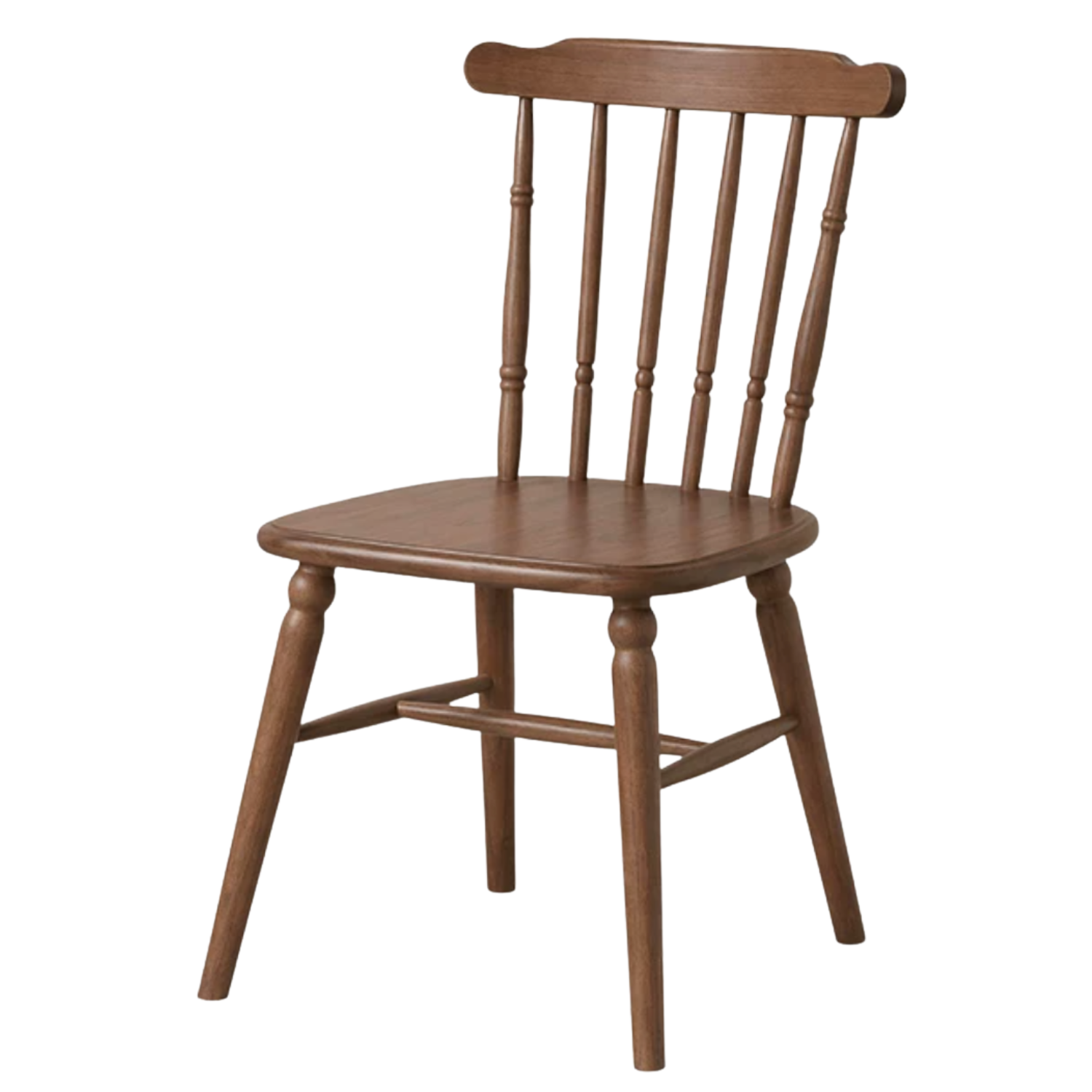 Set 4 pcs Black Walnut, Rubberwood, Beech Solid Wood Dining Chair
